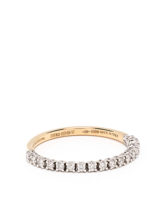 18kt yellow gold diamond 1987 band ring