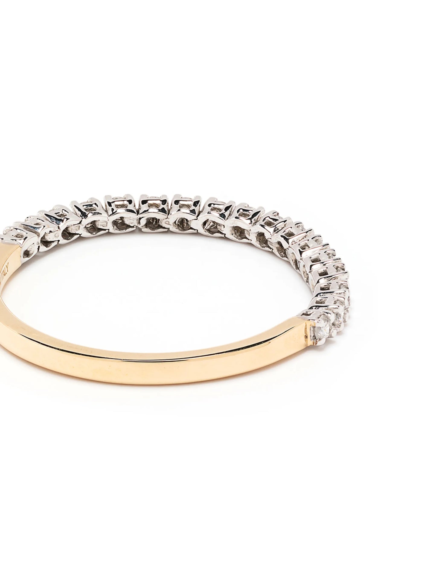 18kt yellow gold diamond 1987 band ring