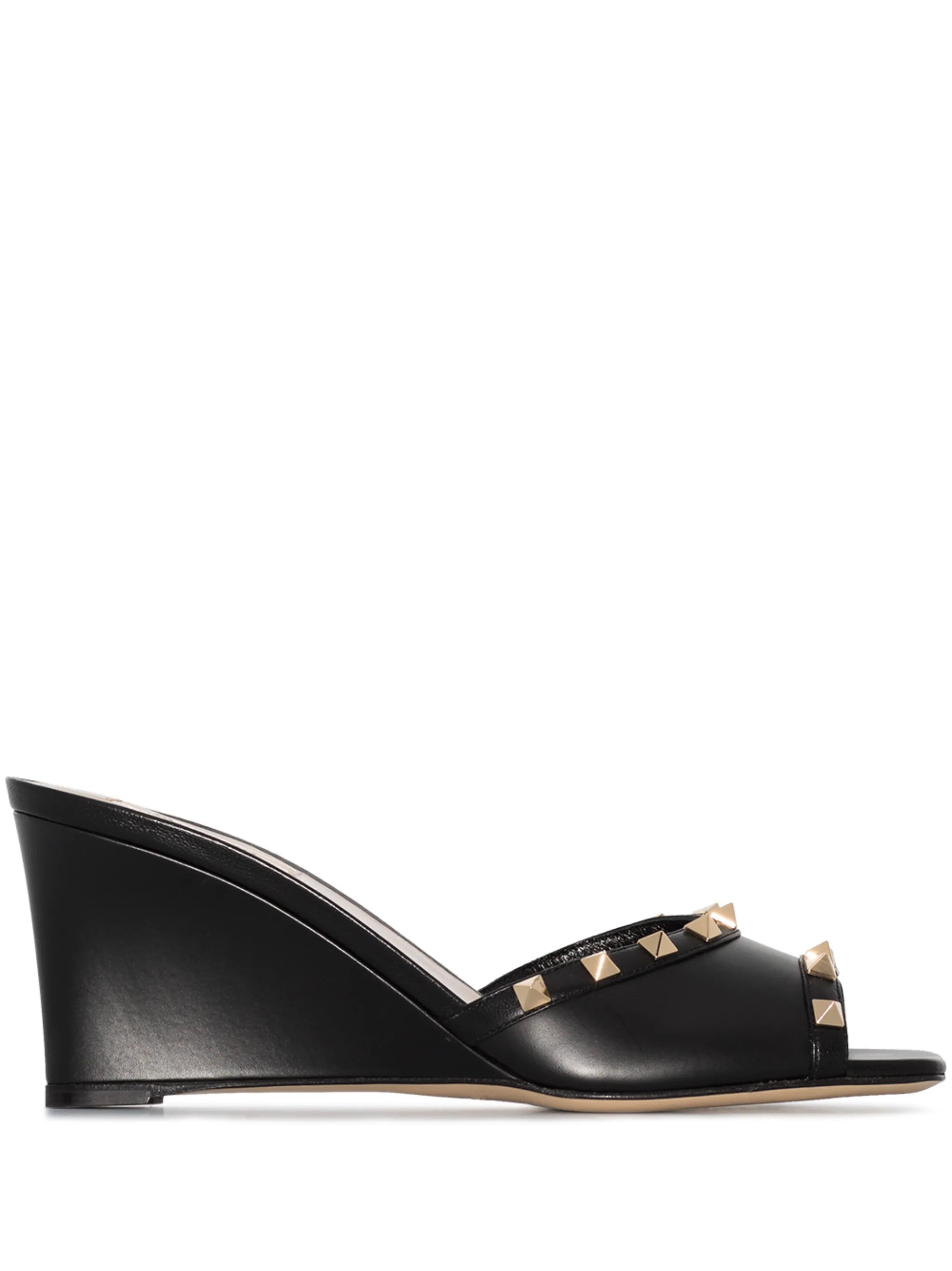 Rockstud wedge sandals