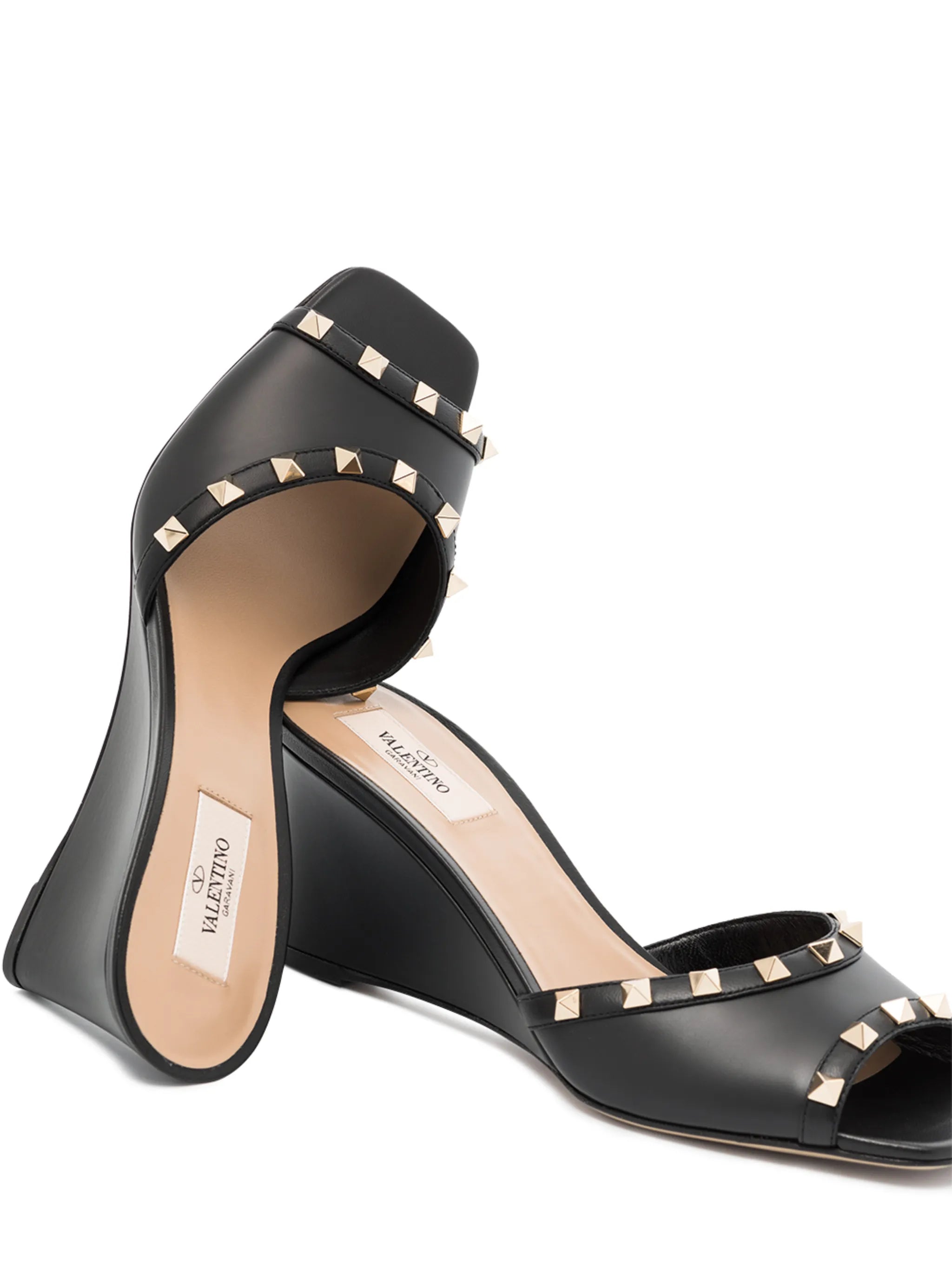 Rockstud wedge sandals
