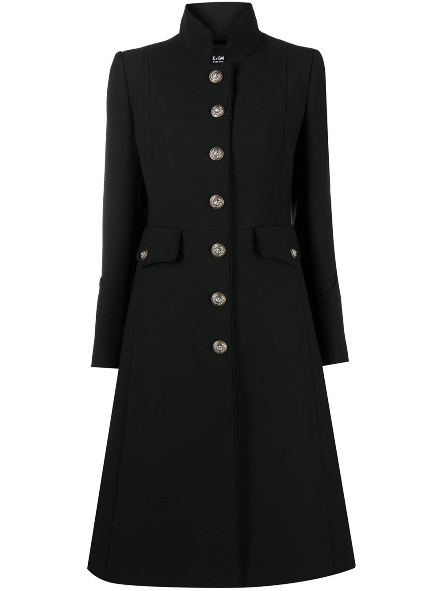 woolen single-breasted coat