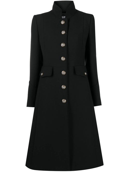 woolen single-breasted coat