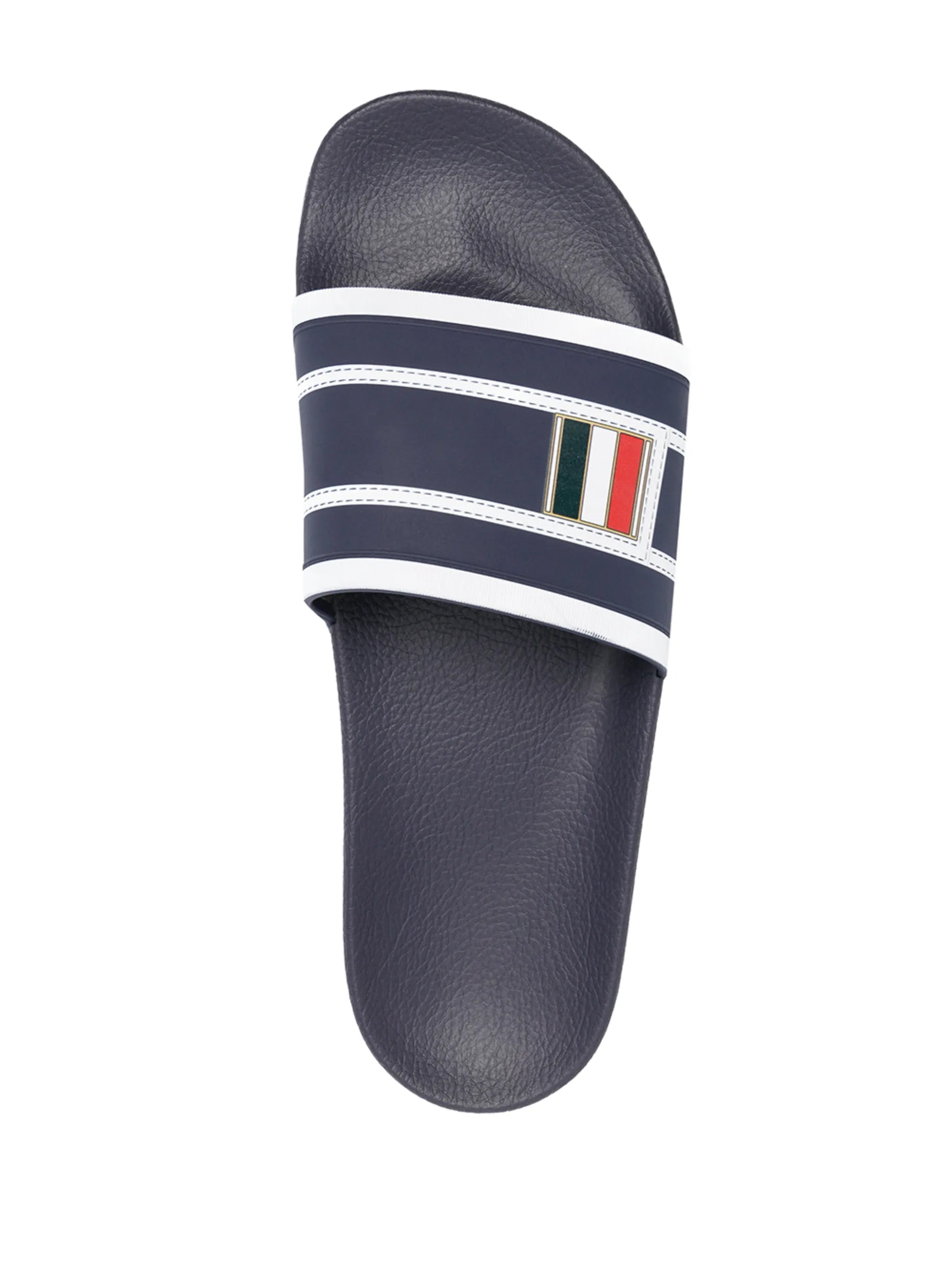 striped flatform slides