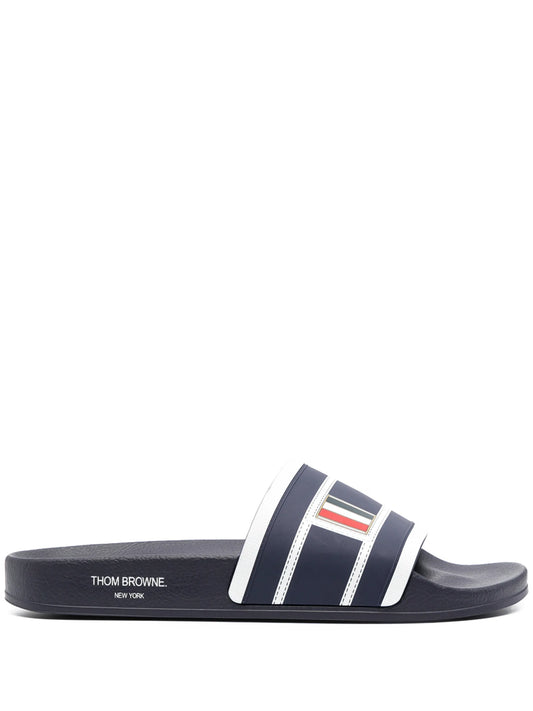 striped flatform slides