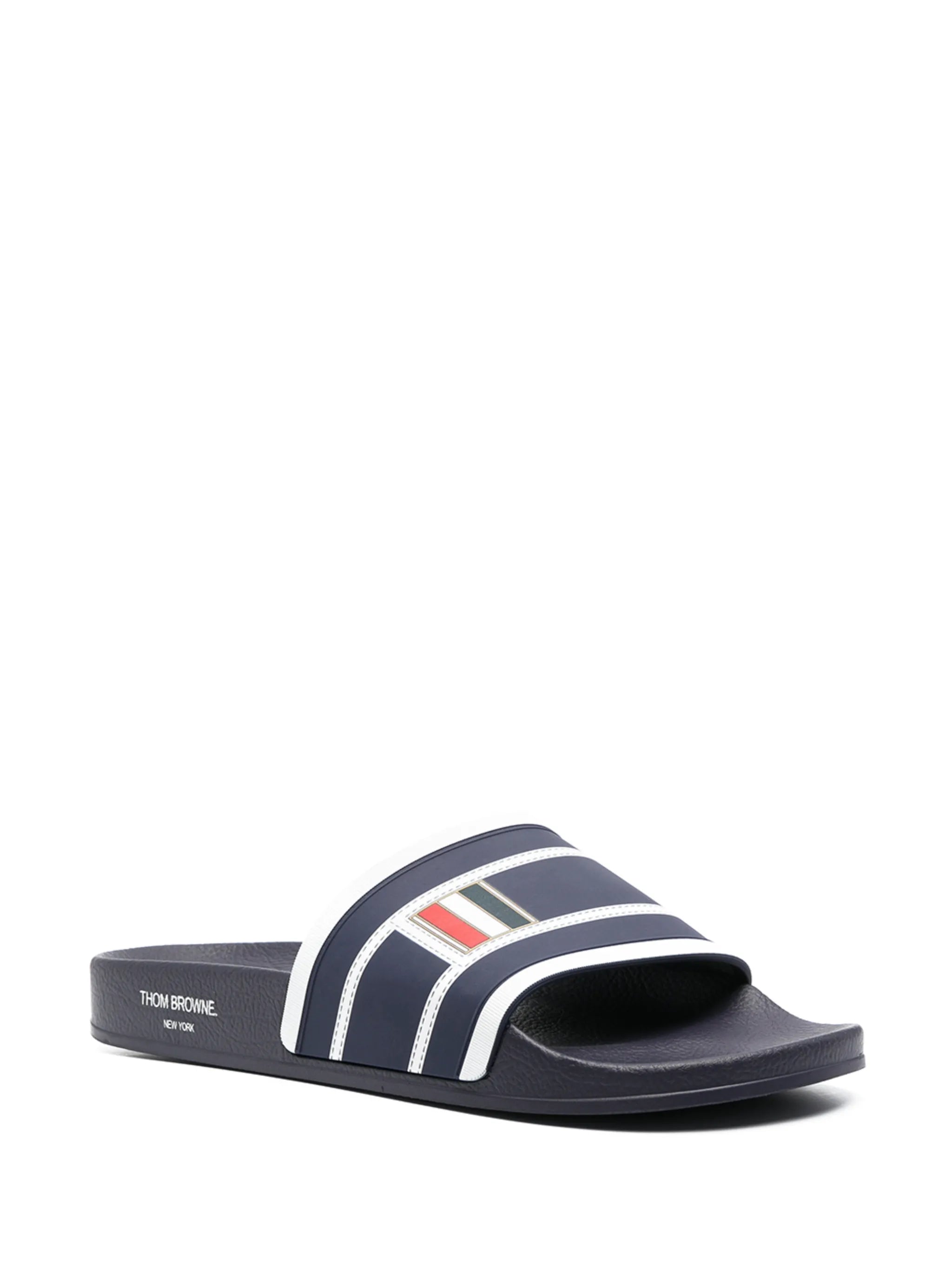 striped flatform slides