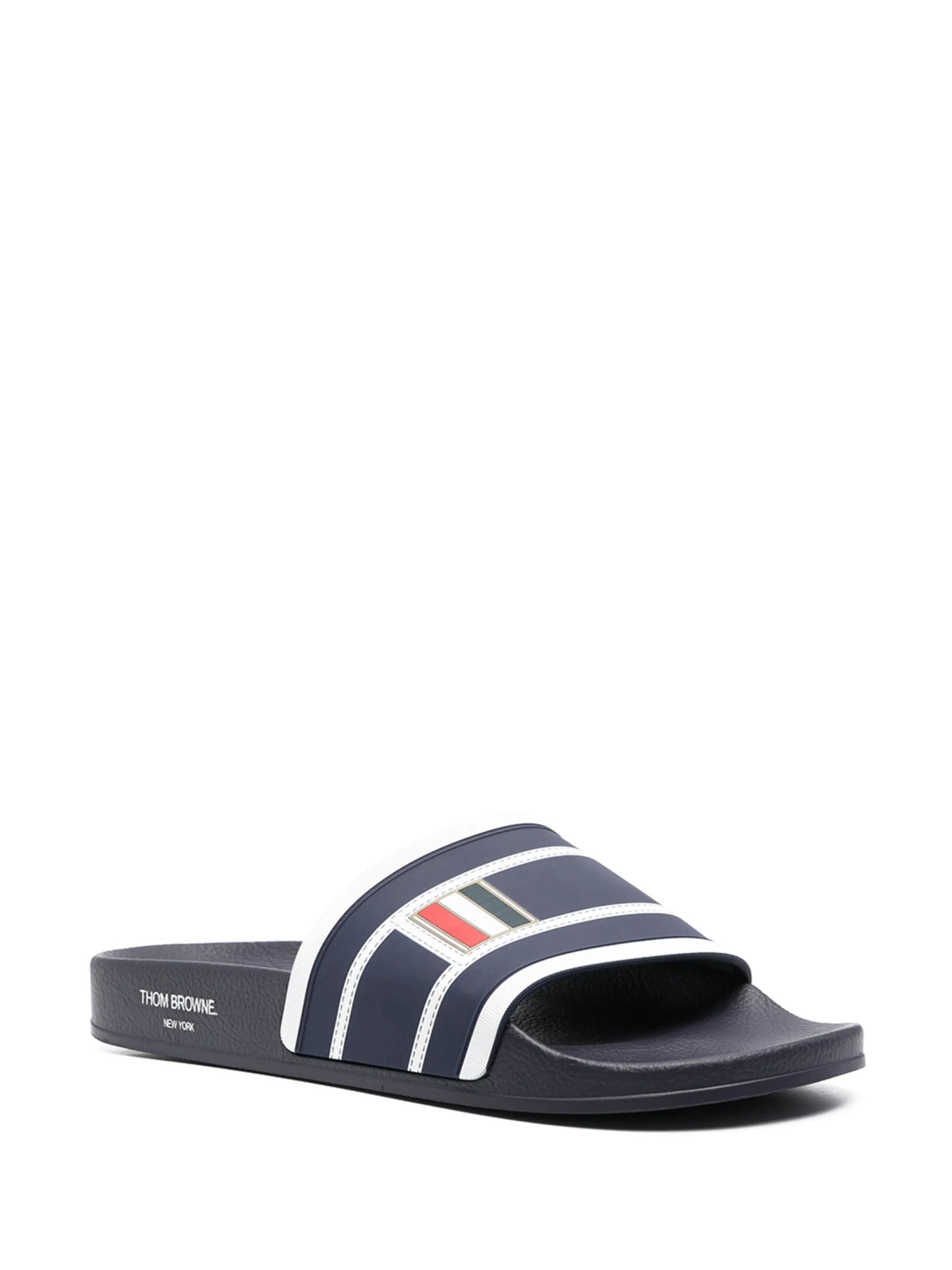 striped flatform slides