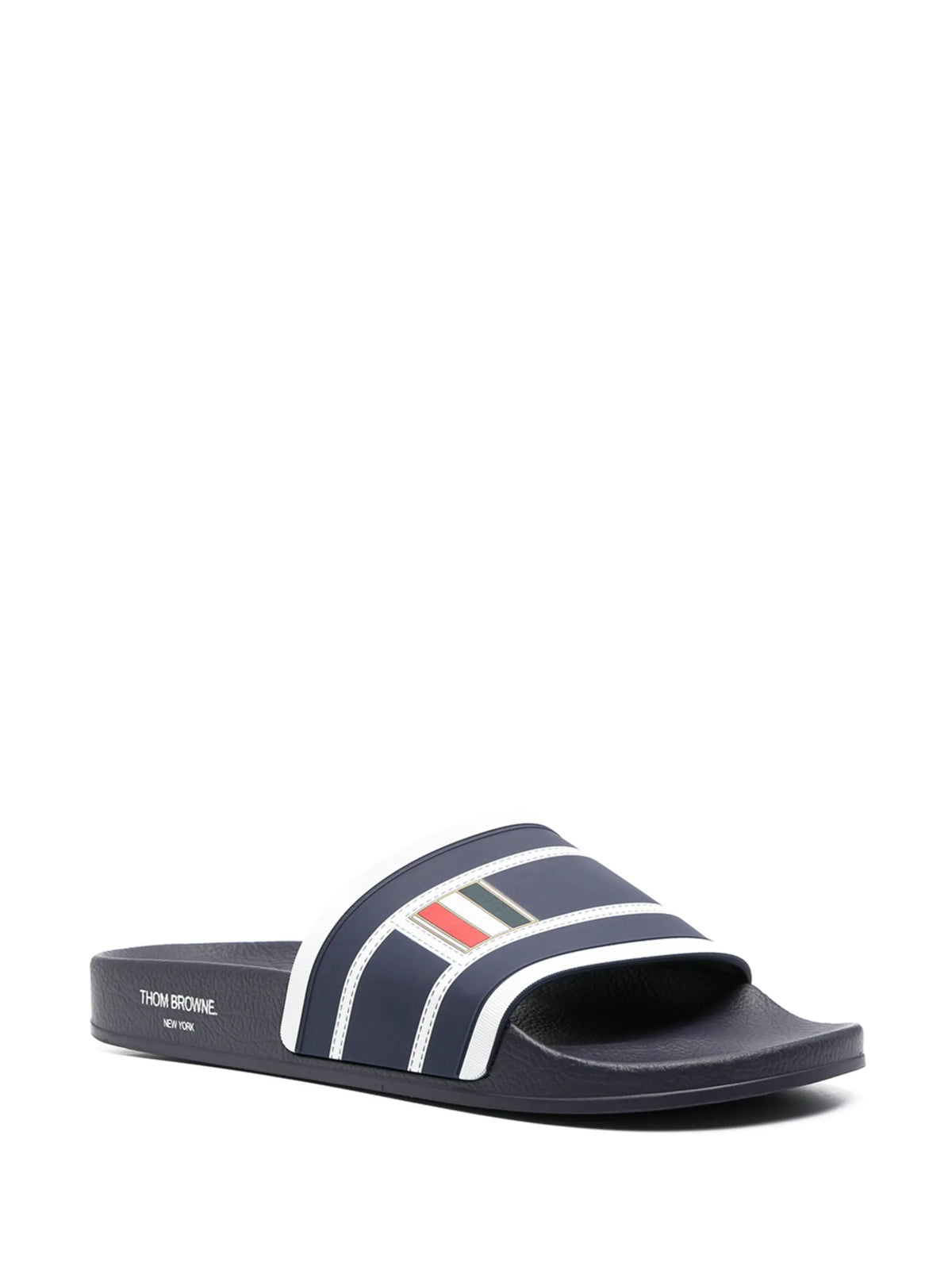 striped flatform slides