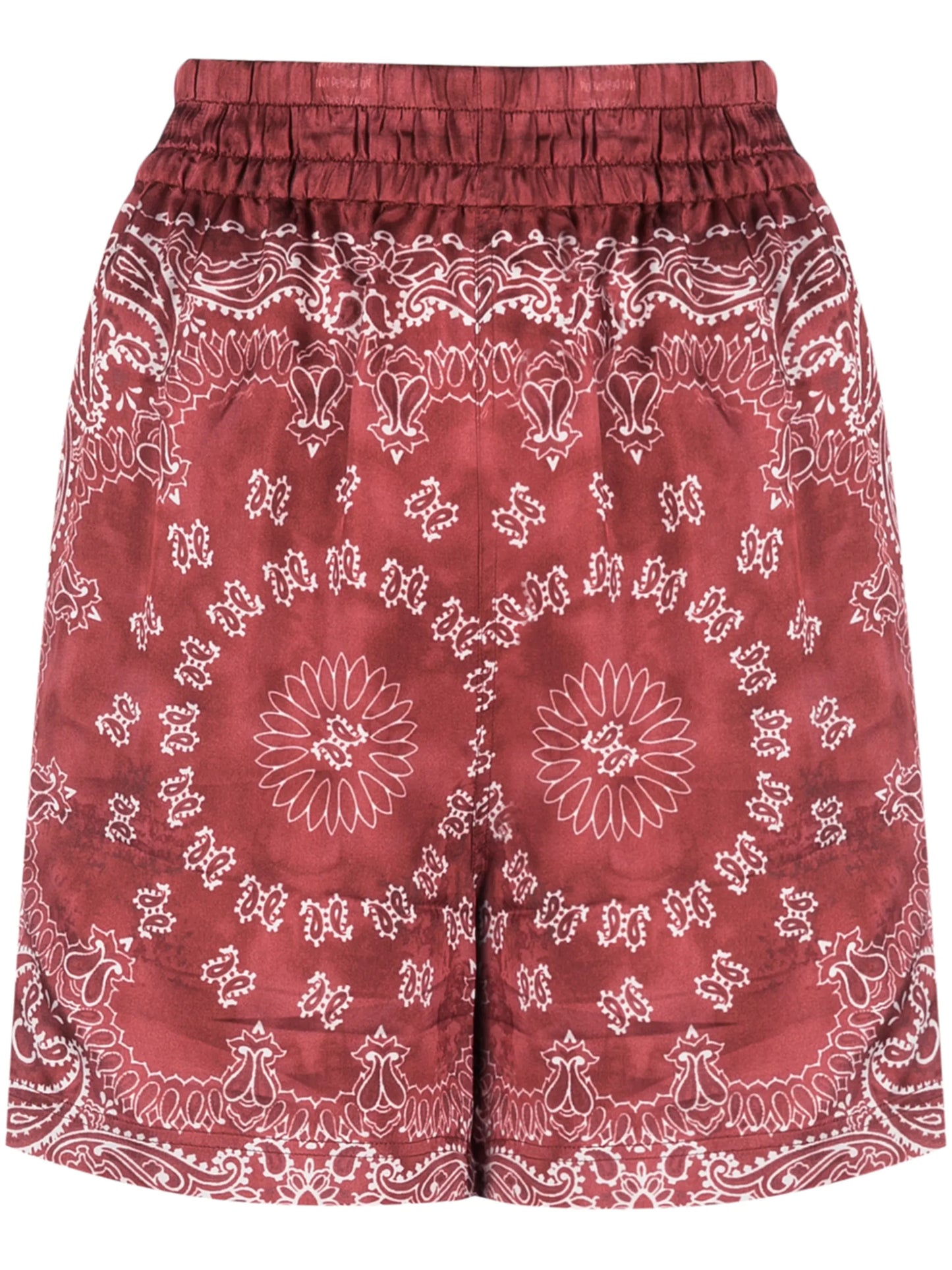 bandana-print satin shorts