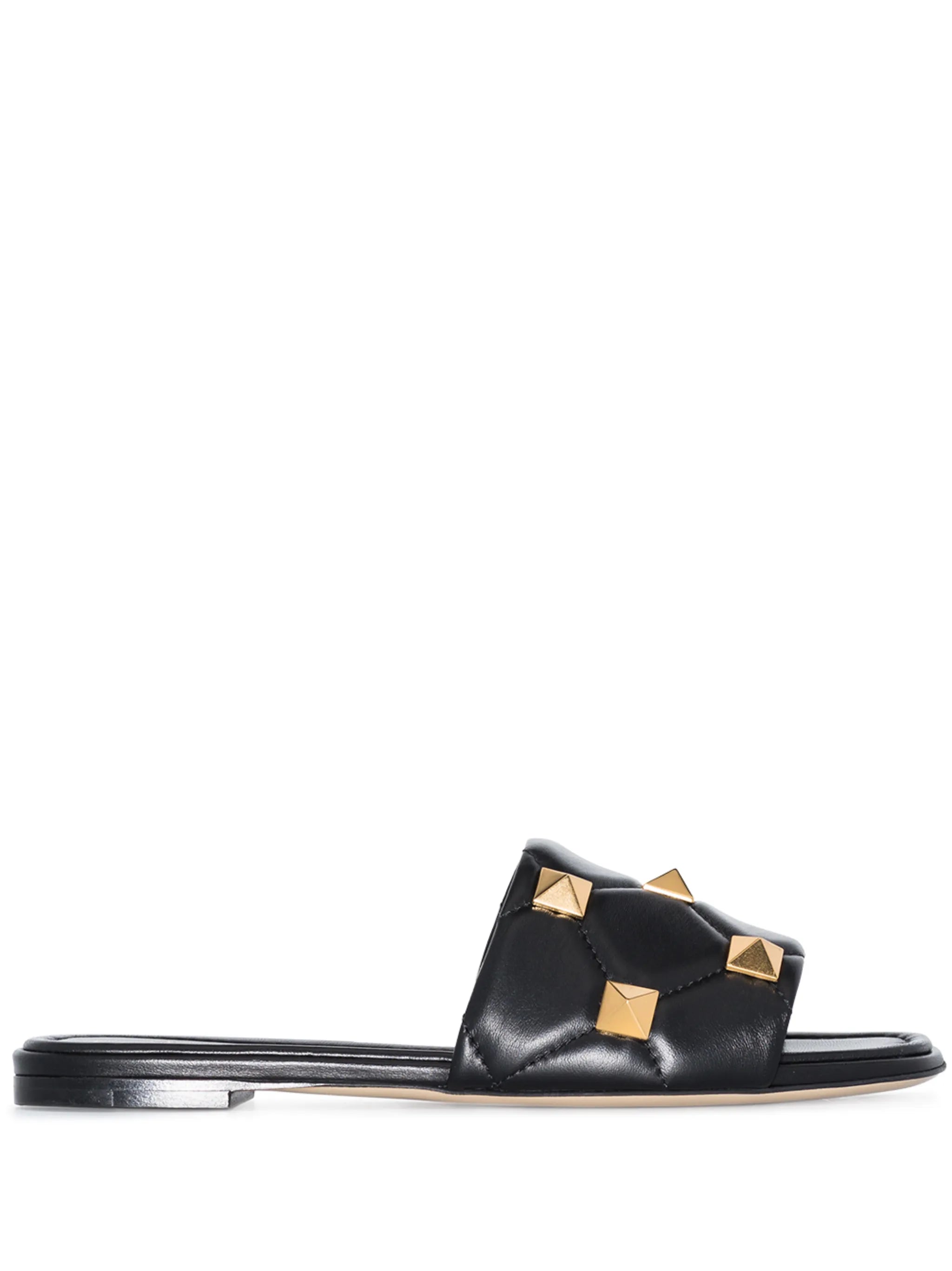 Roman Stud quilted sandals