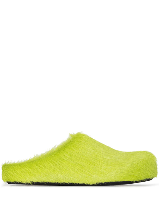 Fussbett  round-toe calf-hair mules