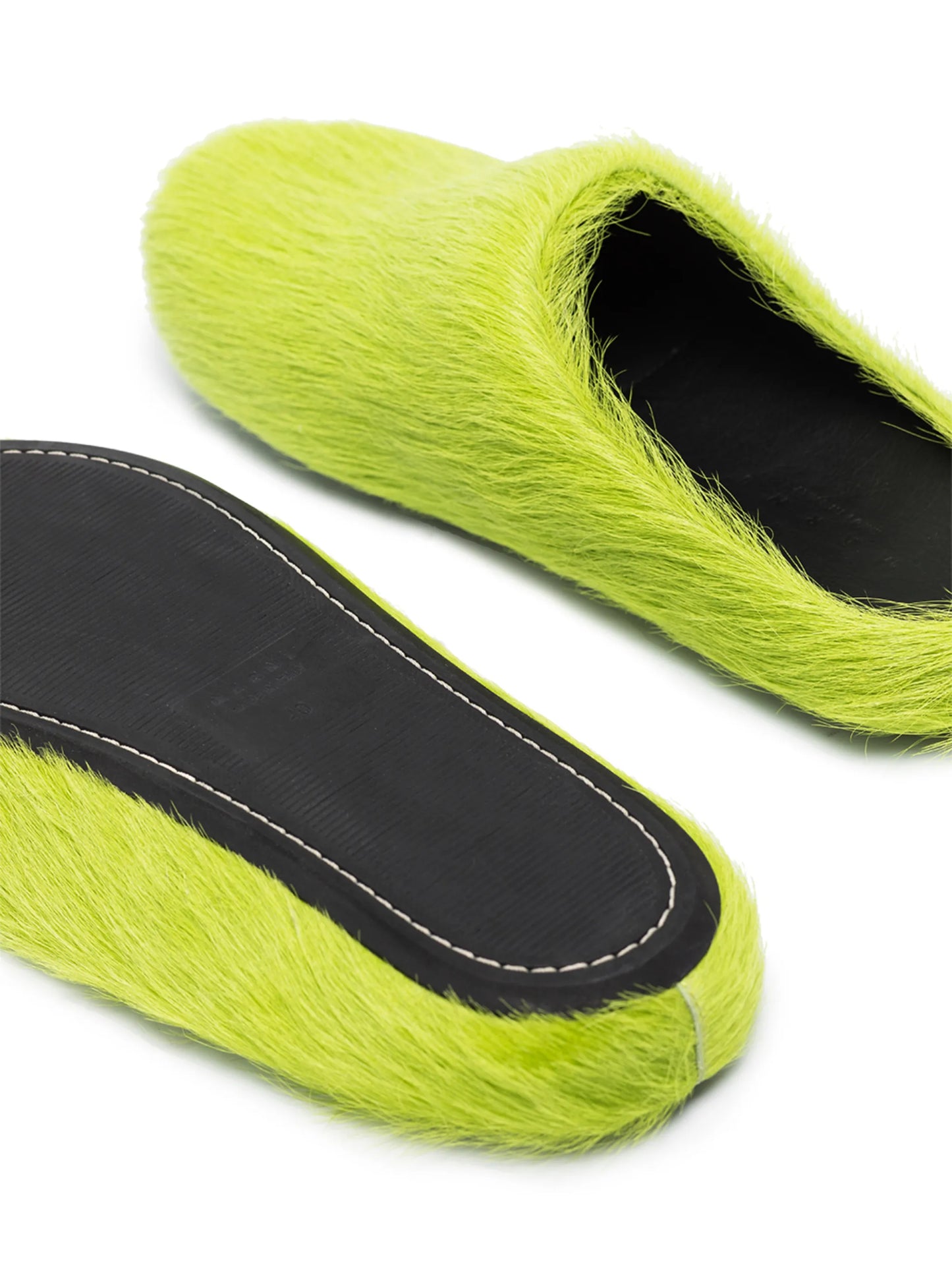 Fussbett  round-toe calf-hair mules