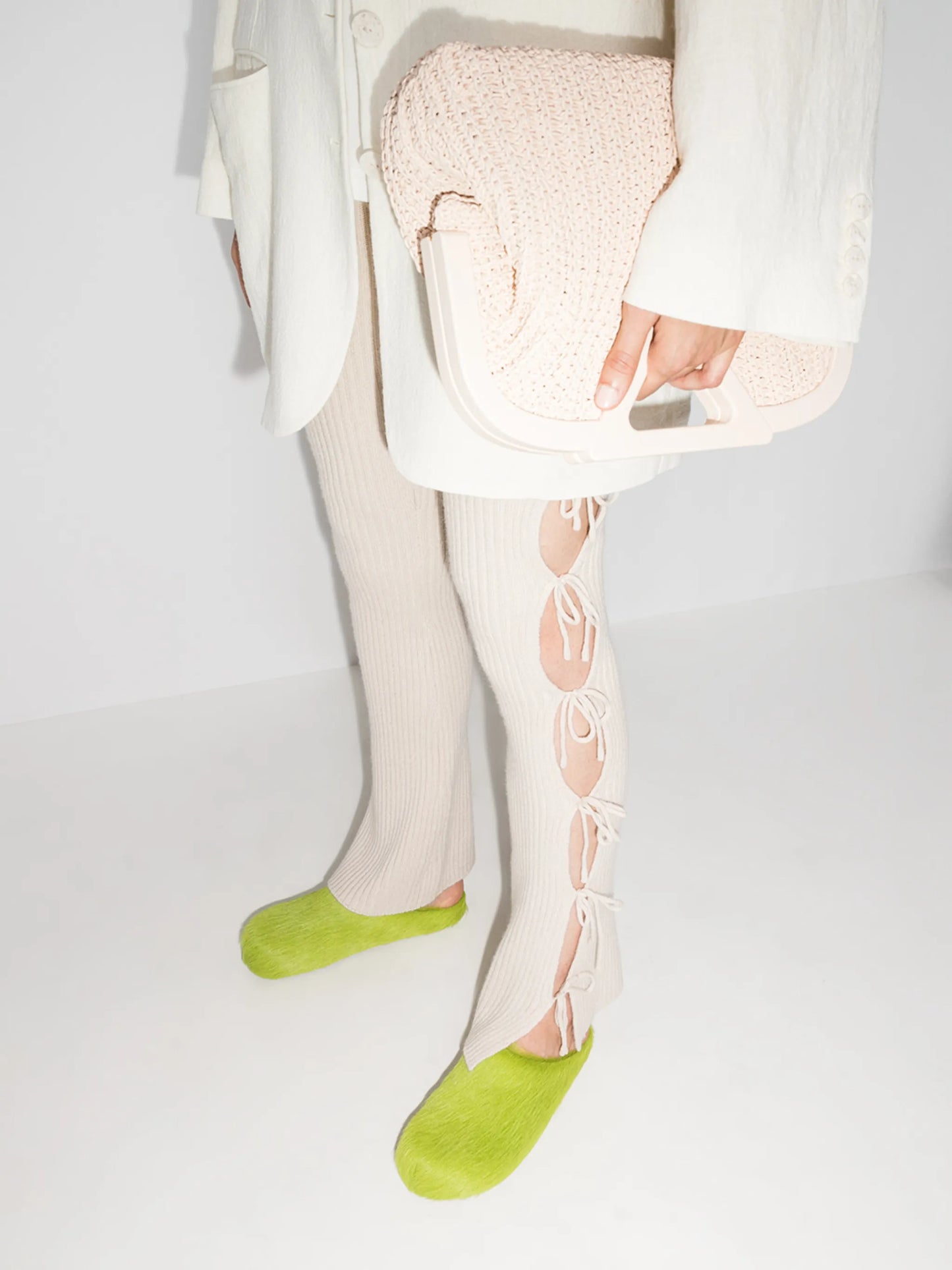round-toe calf-hair mules