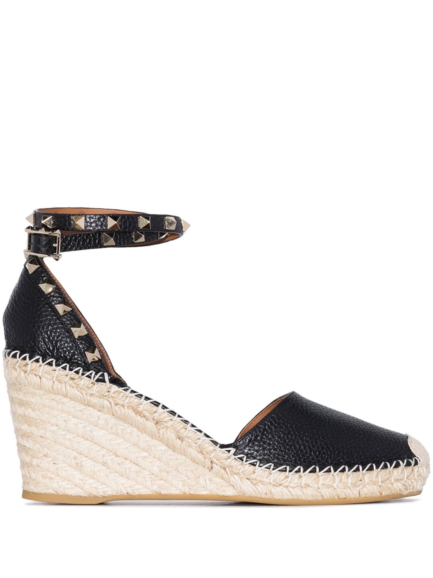 Rockstud 85mm wedge espadrilles