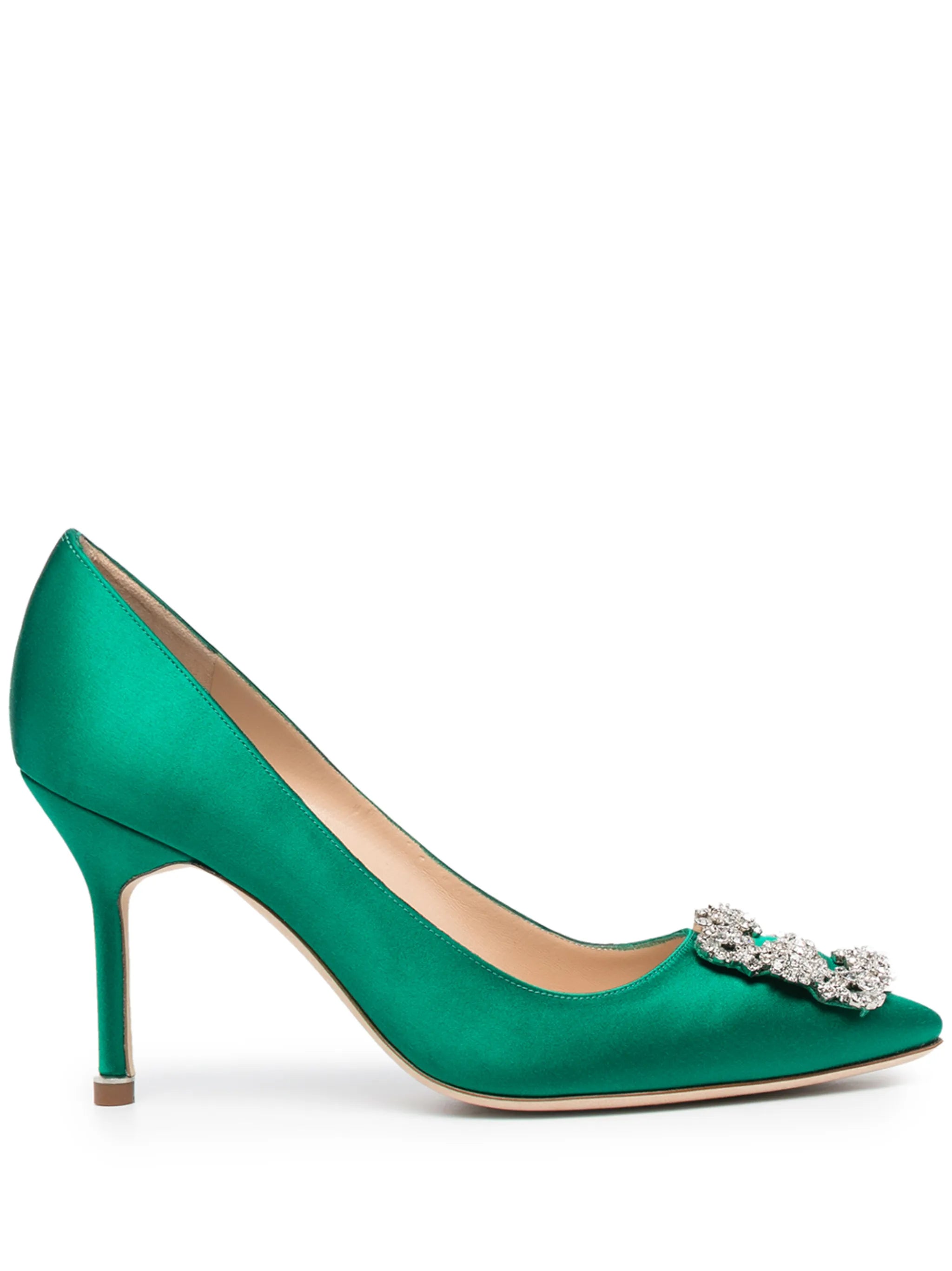 Hangisi 90mm satin pumps