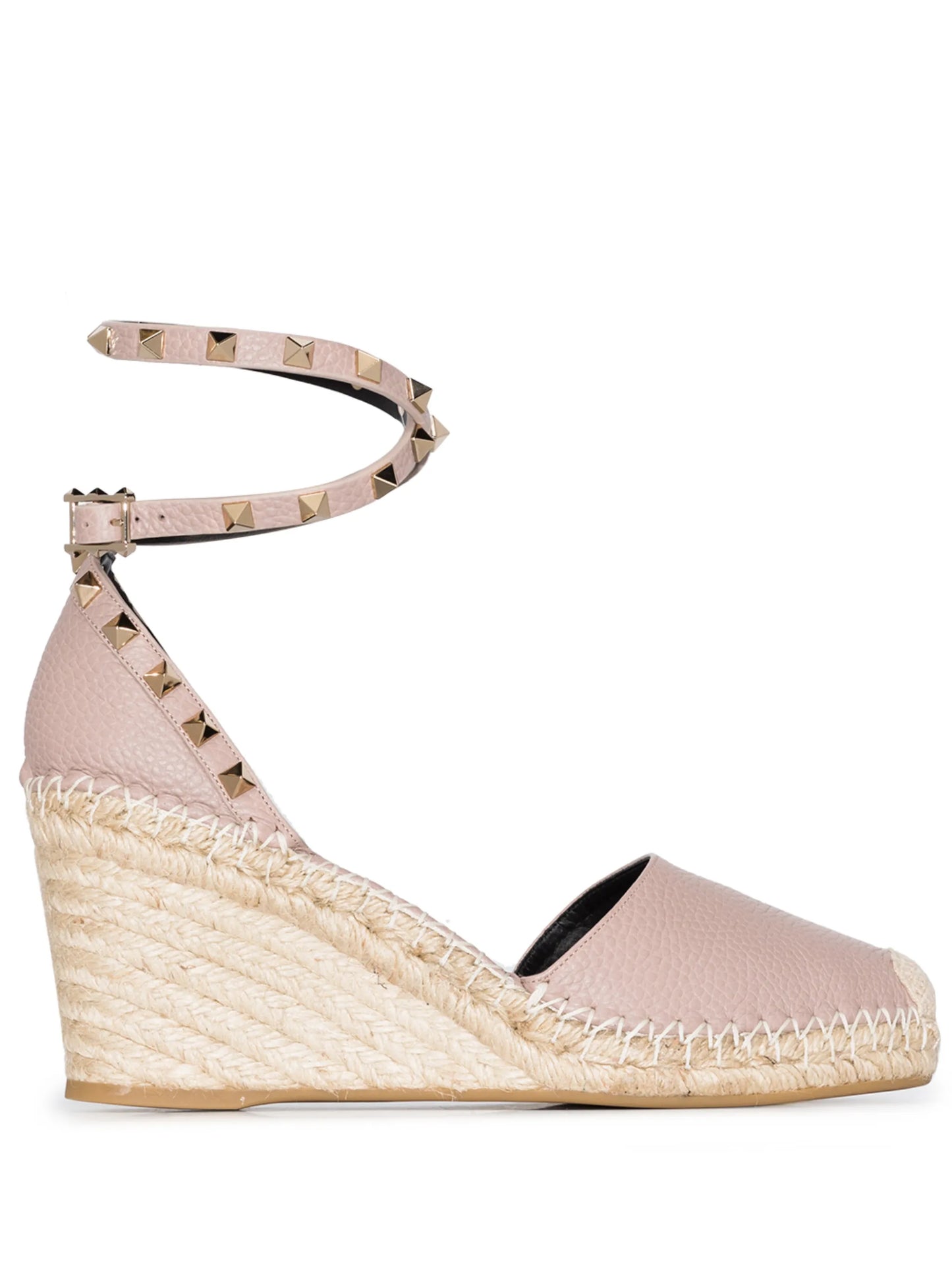 Rockstud 85mm wedge espadrilles