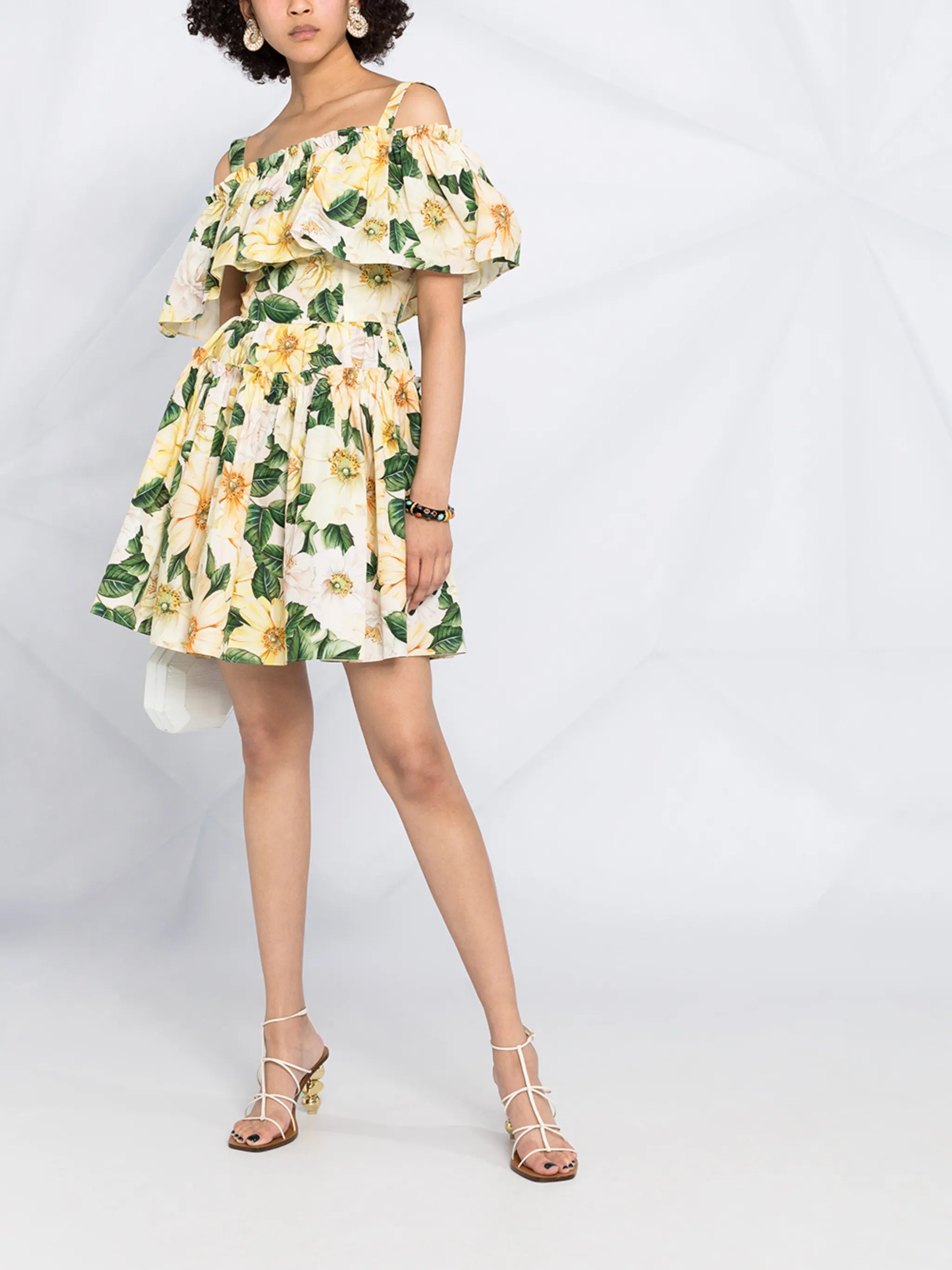 floral-print dress
