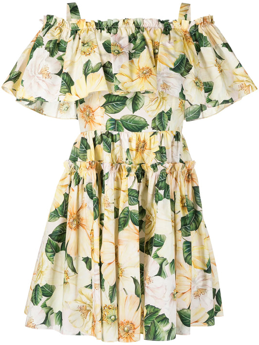 floral-print dress