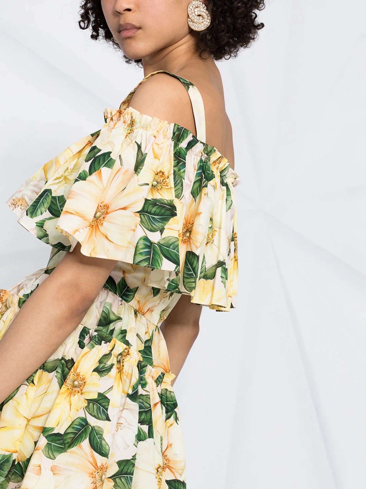 floral-print dress