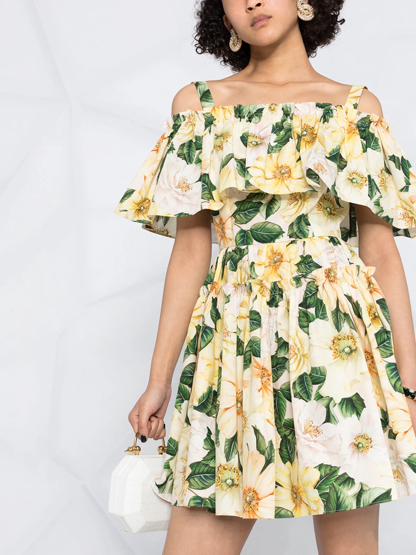 floral-print dress