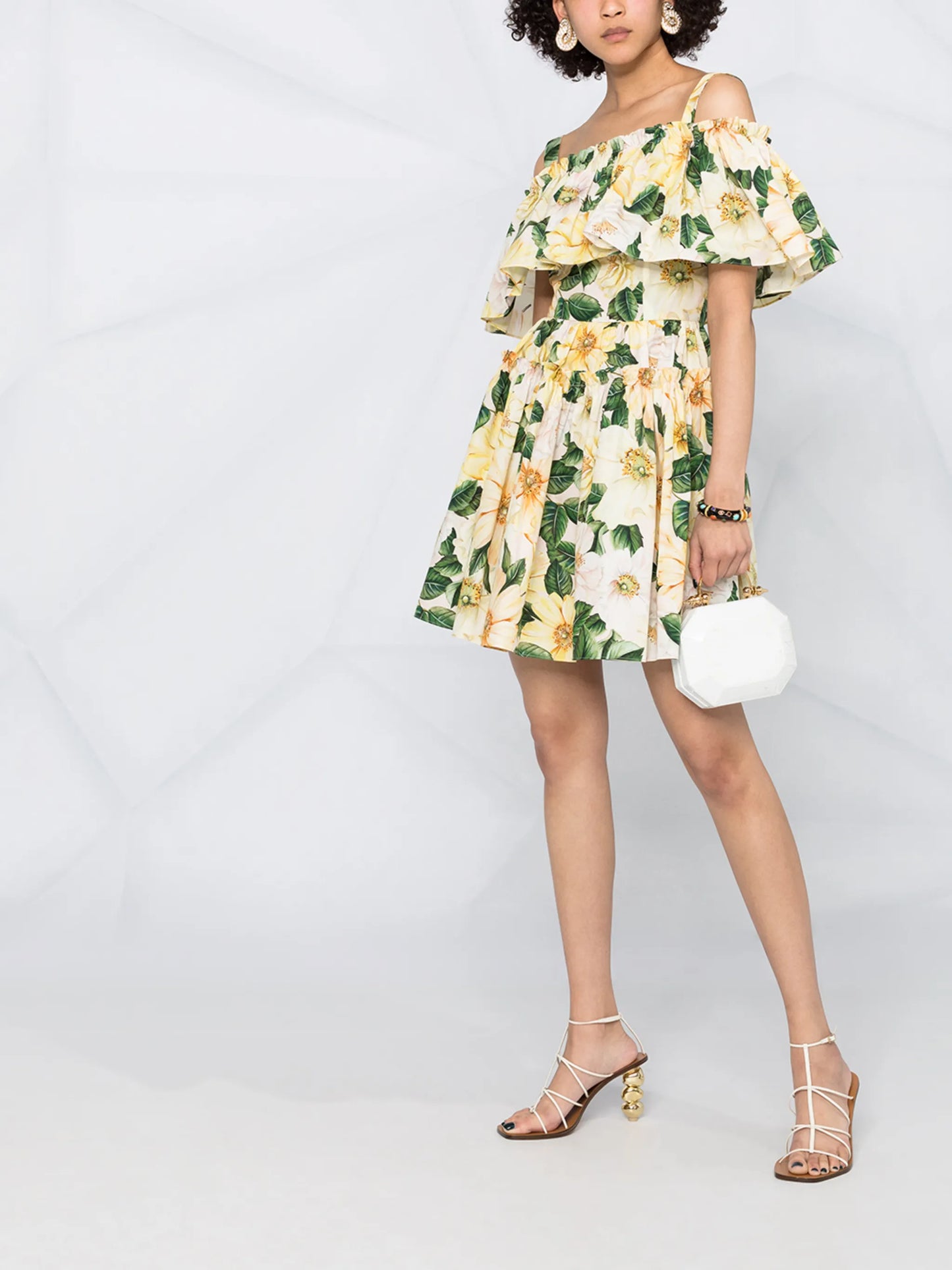 floral-print dress