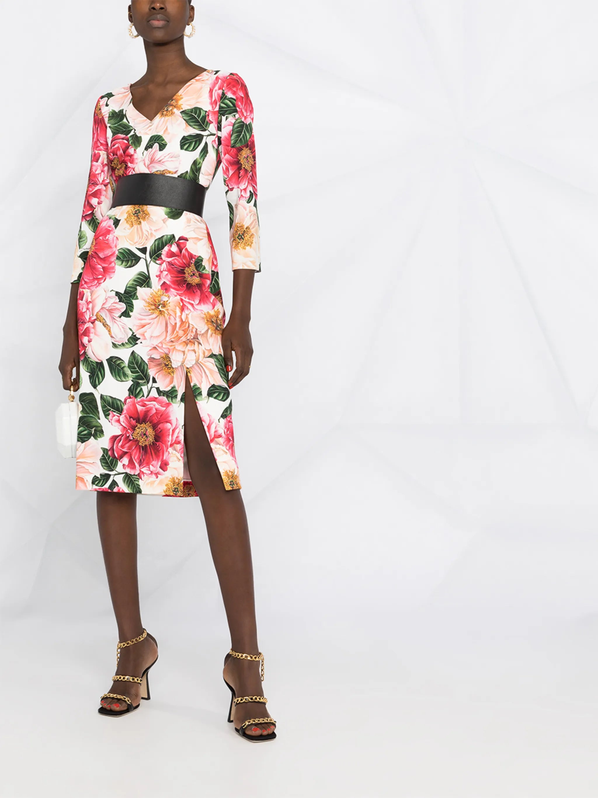 floral print midi dress