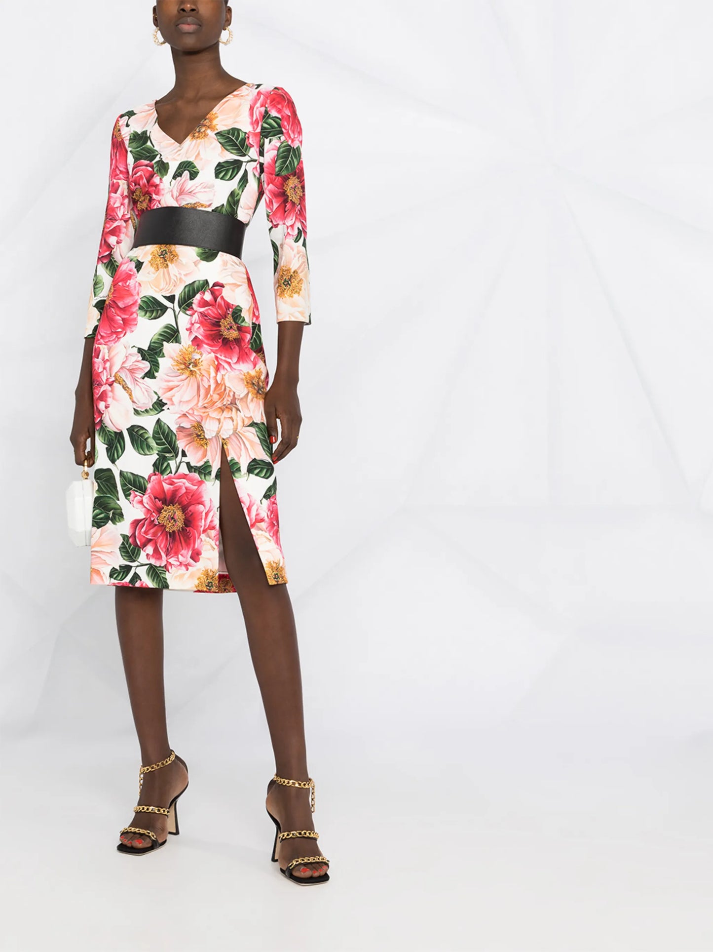 floral print midi dress