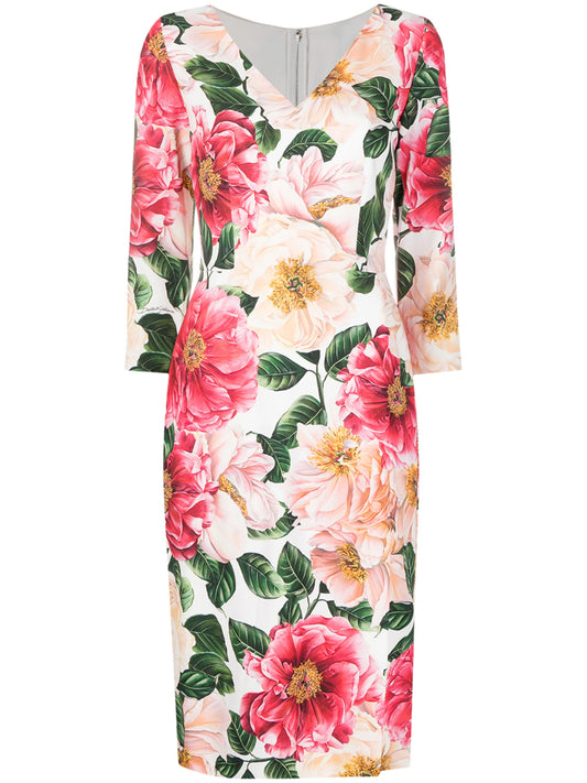floral print midi dress