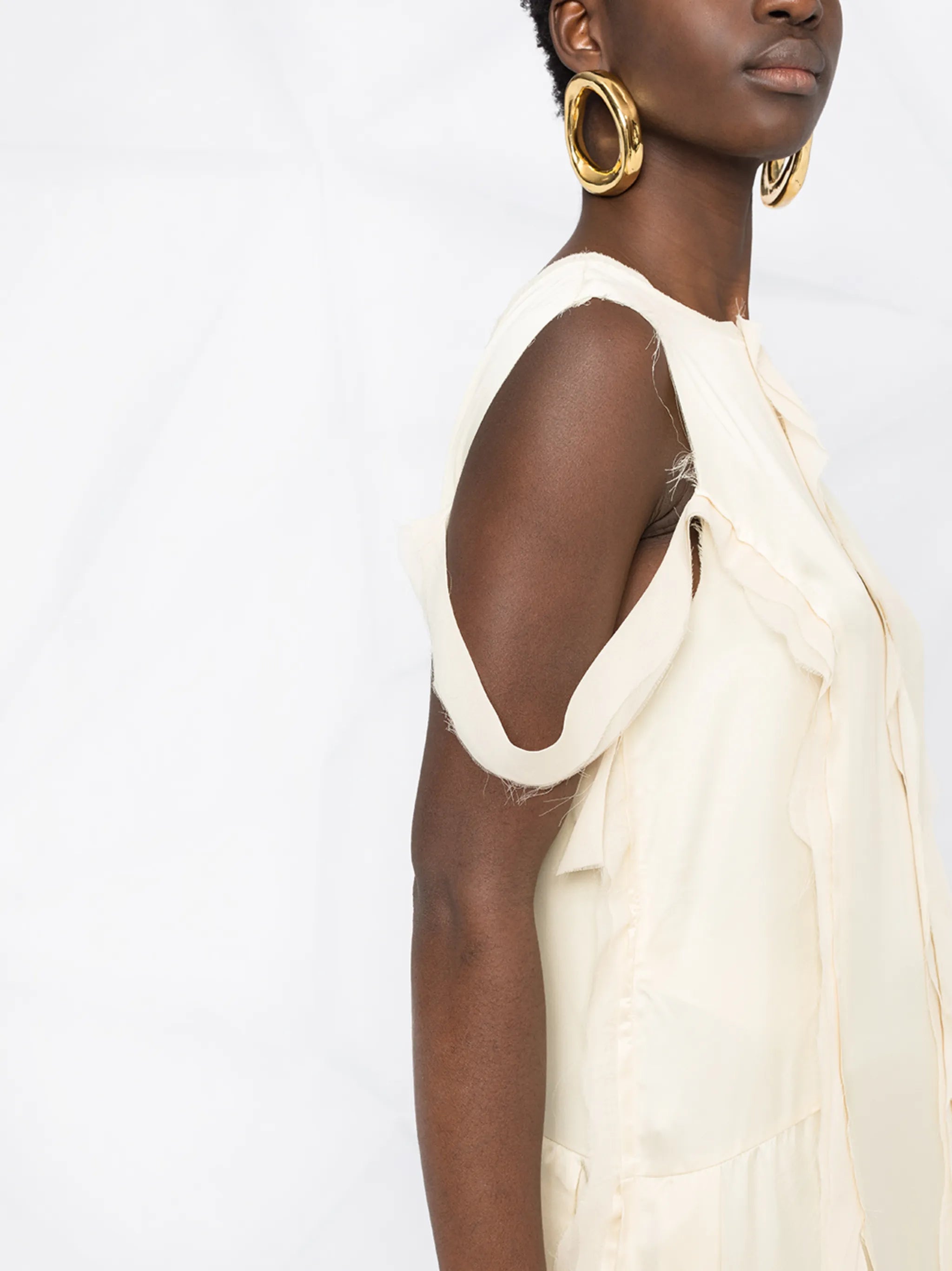 ripped midi dress