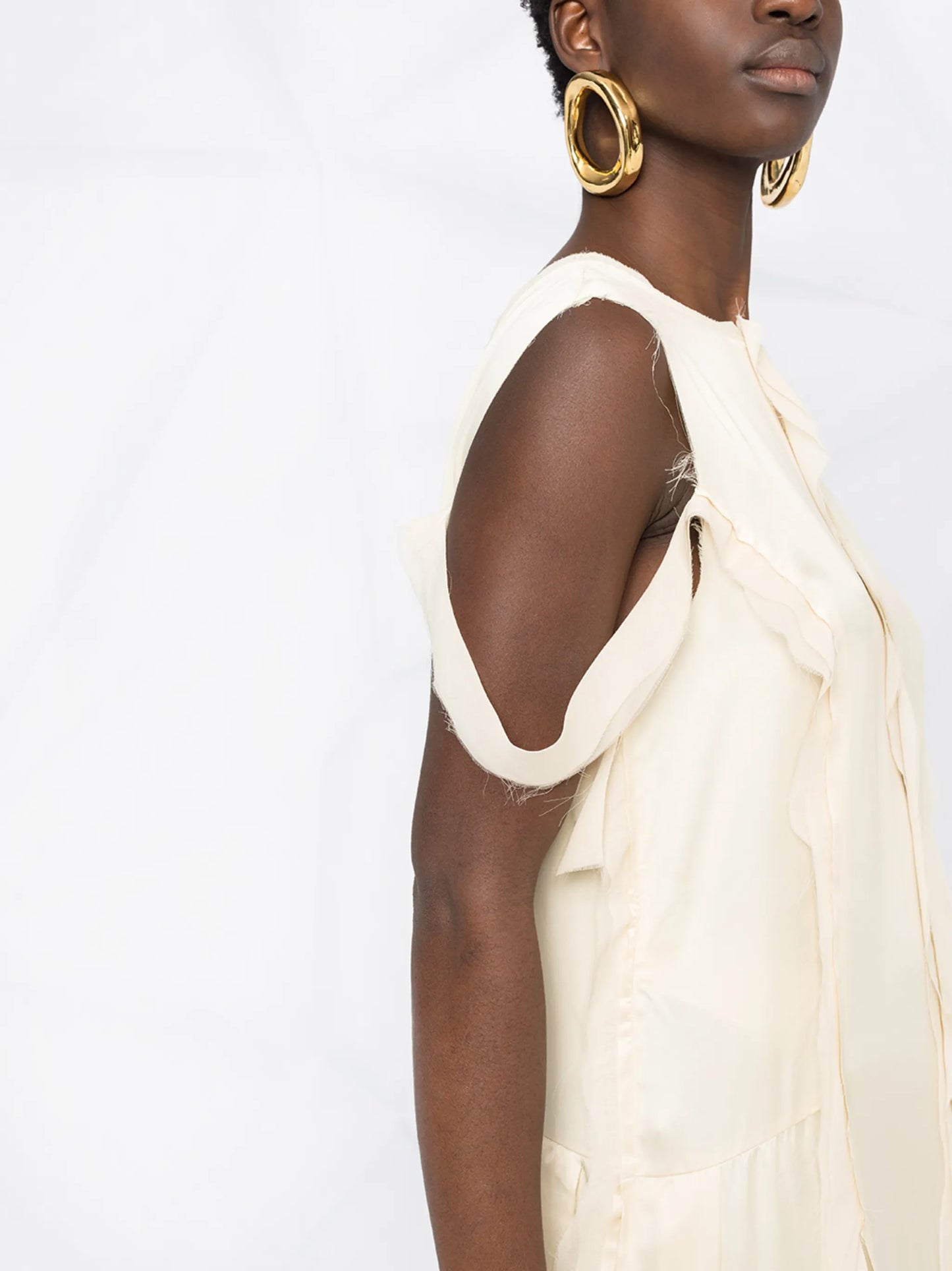 ripped midi dress