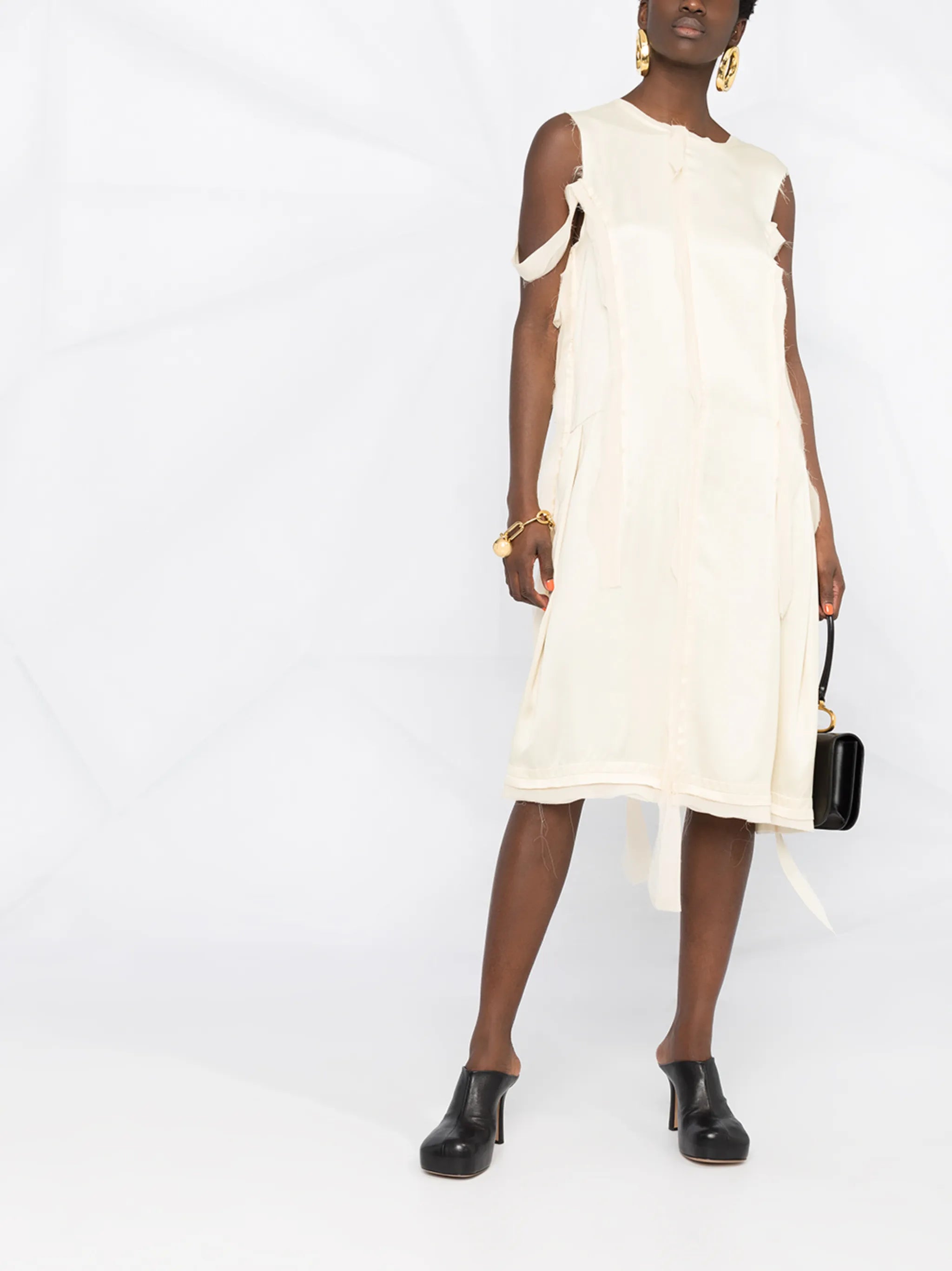 ripped midi dress