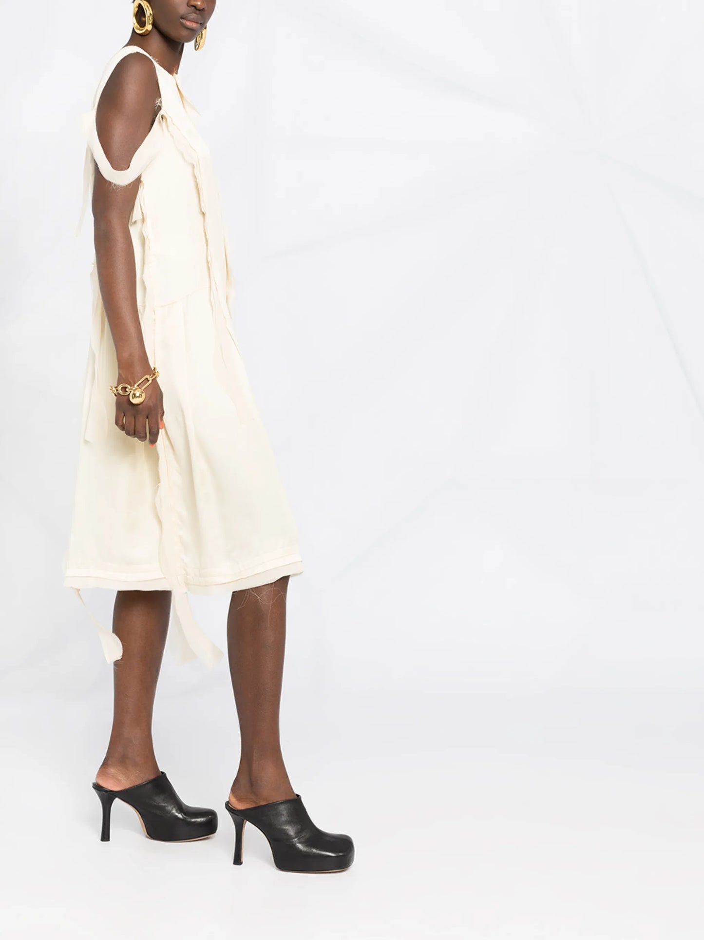 ripped midi dress