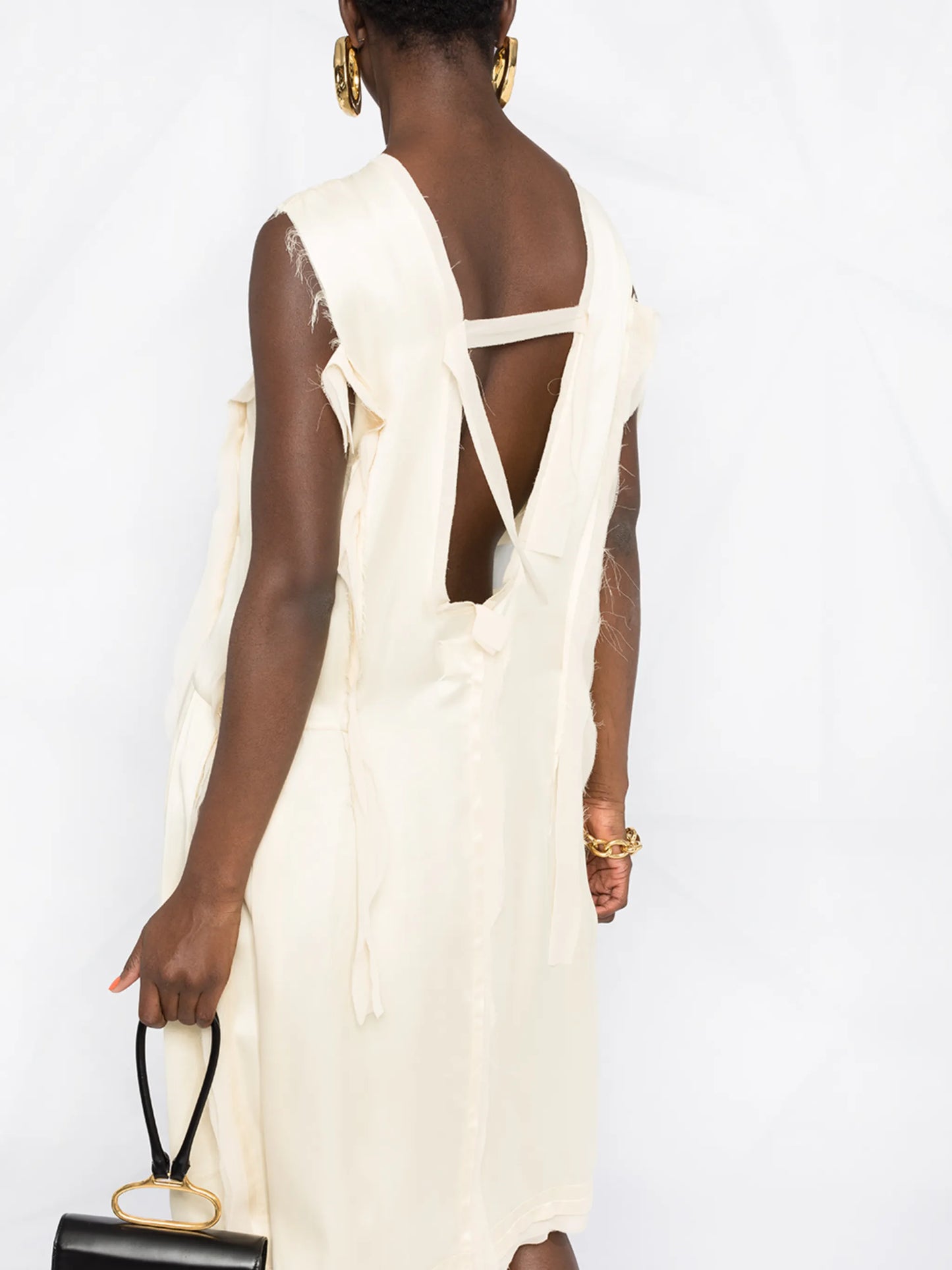 ripped midi dress