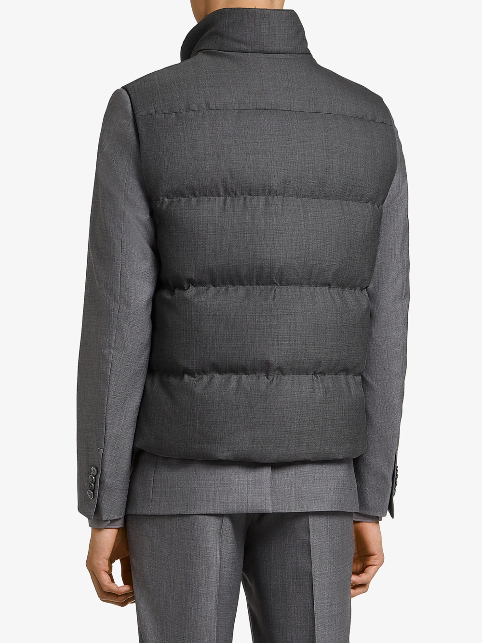 padded high-neck vest