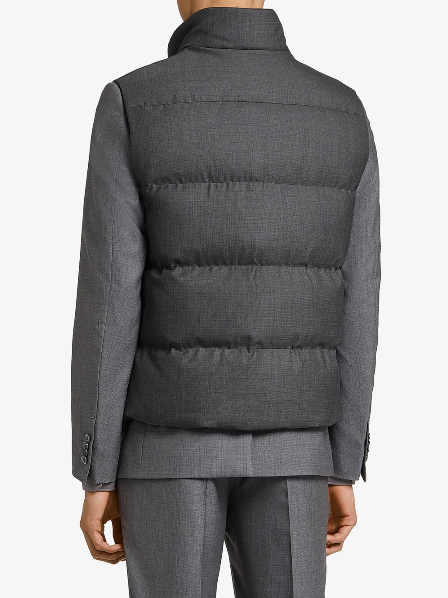 padded high-neck vest