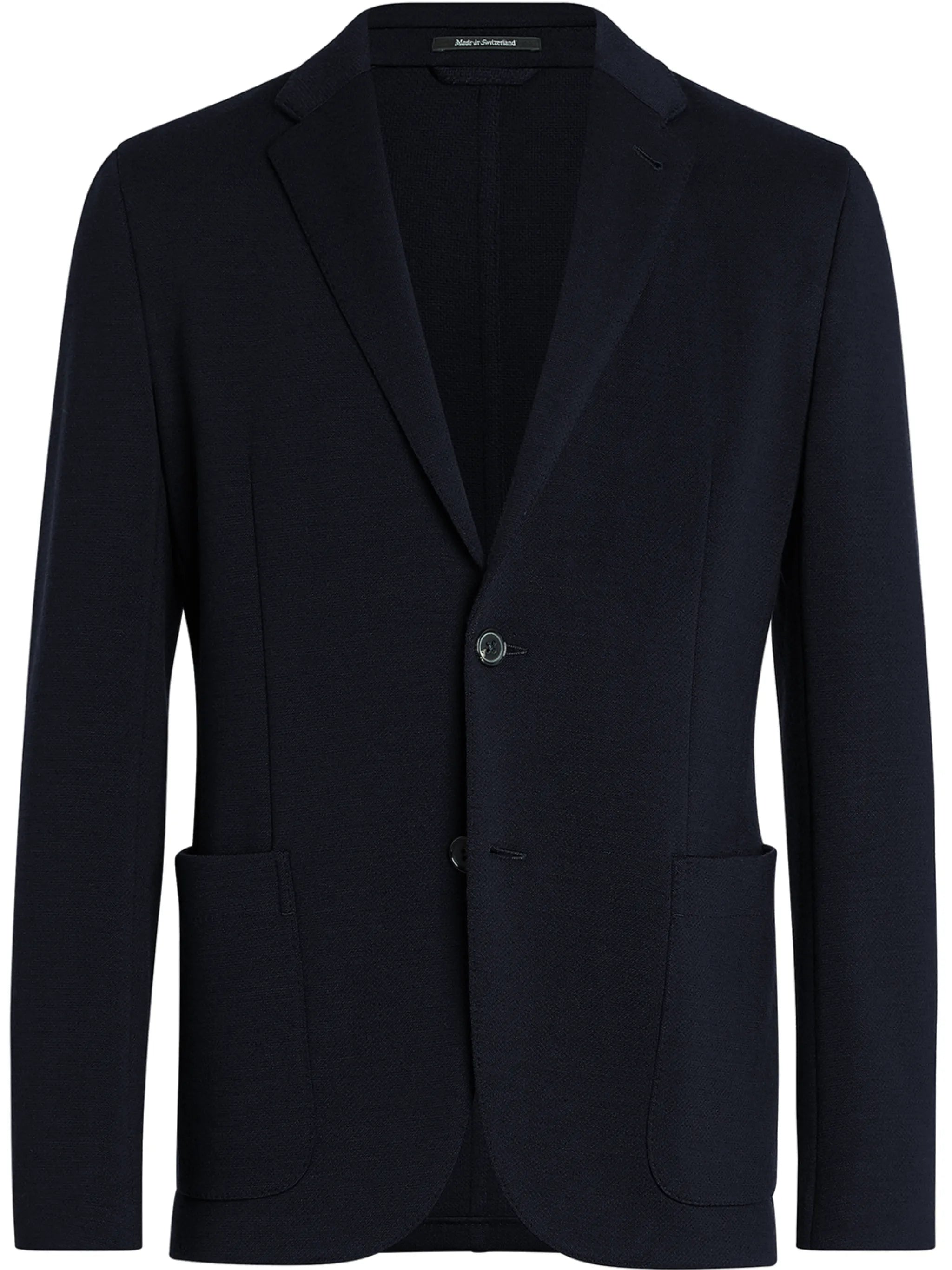 notched-lapel single-breasted blazer