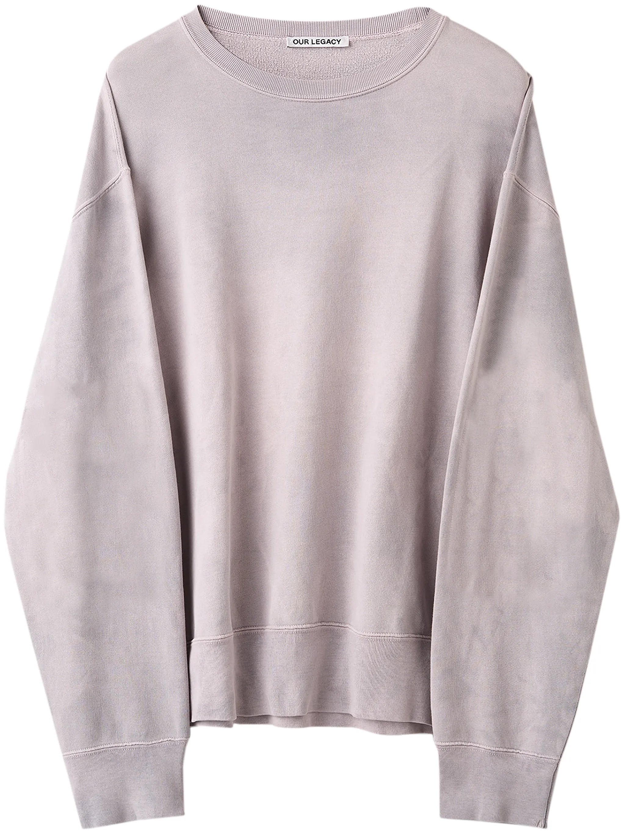 crew-neck long-sleeve sweatshirt