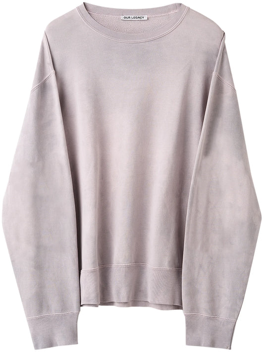 crew-neck long-sleeve sweatshirt