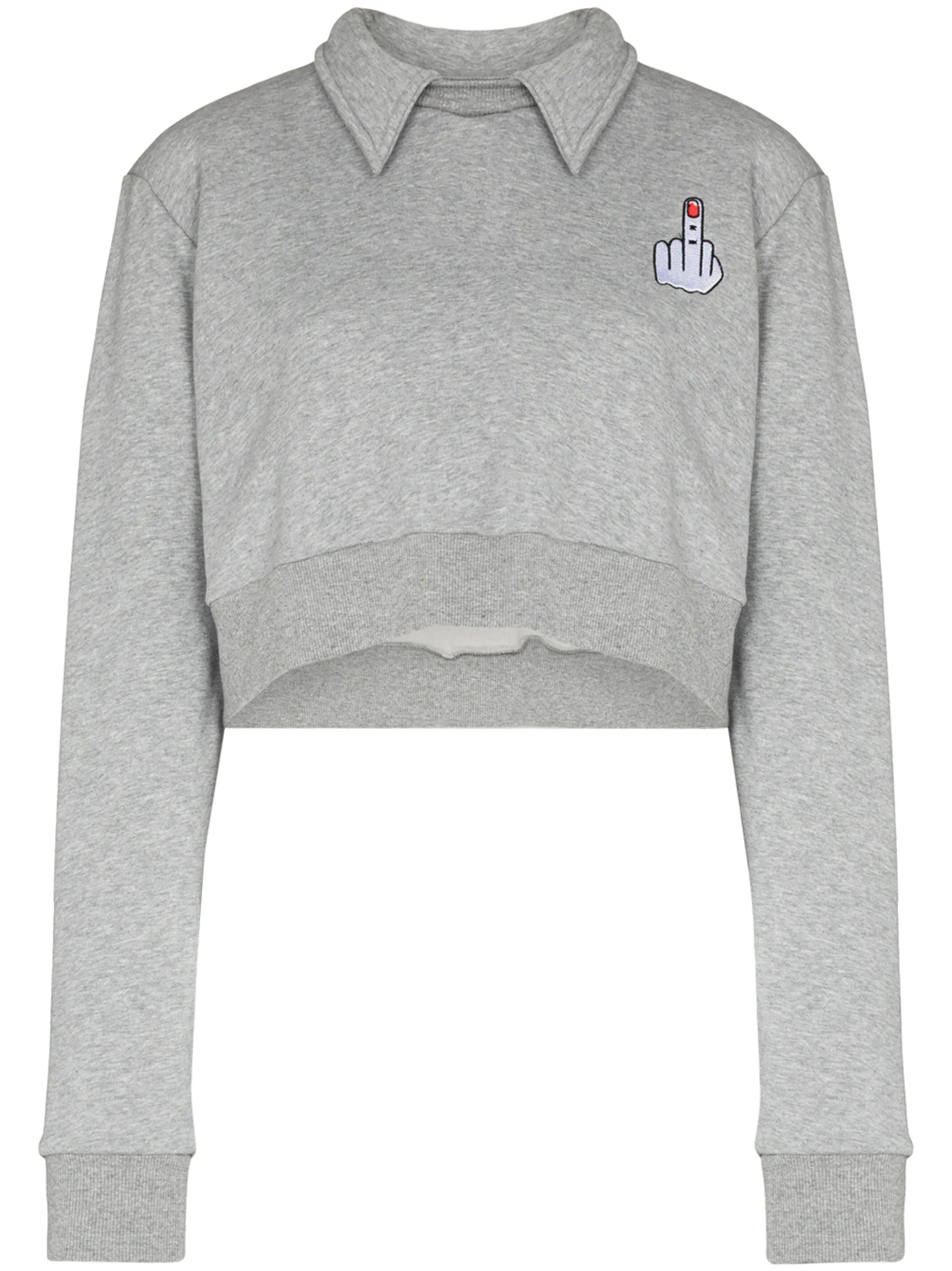 Wings detail cropped sweatshirt