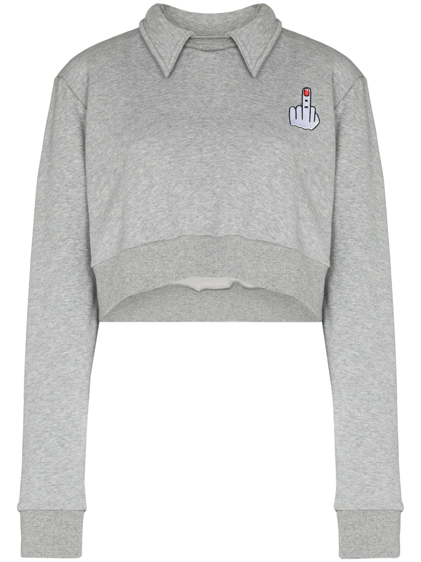 Wings detail cropped sweatshirt