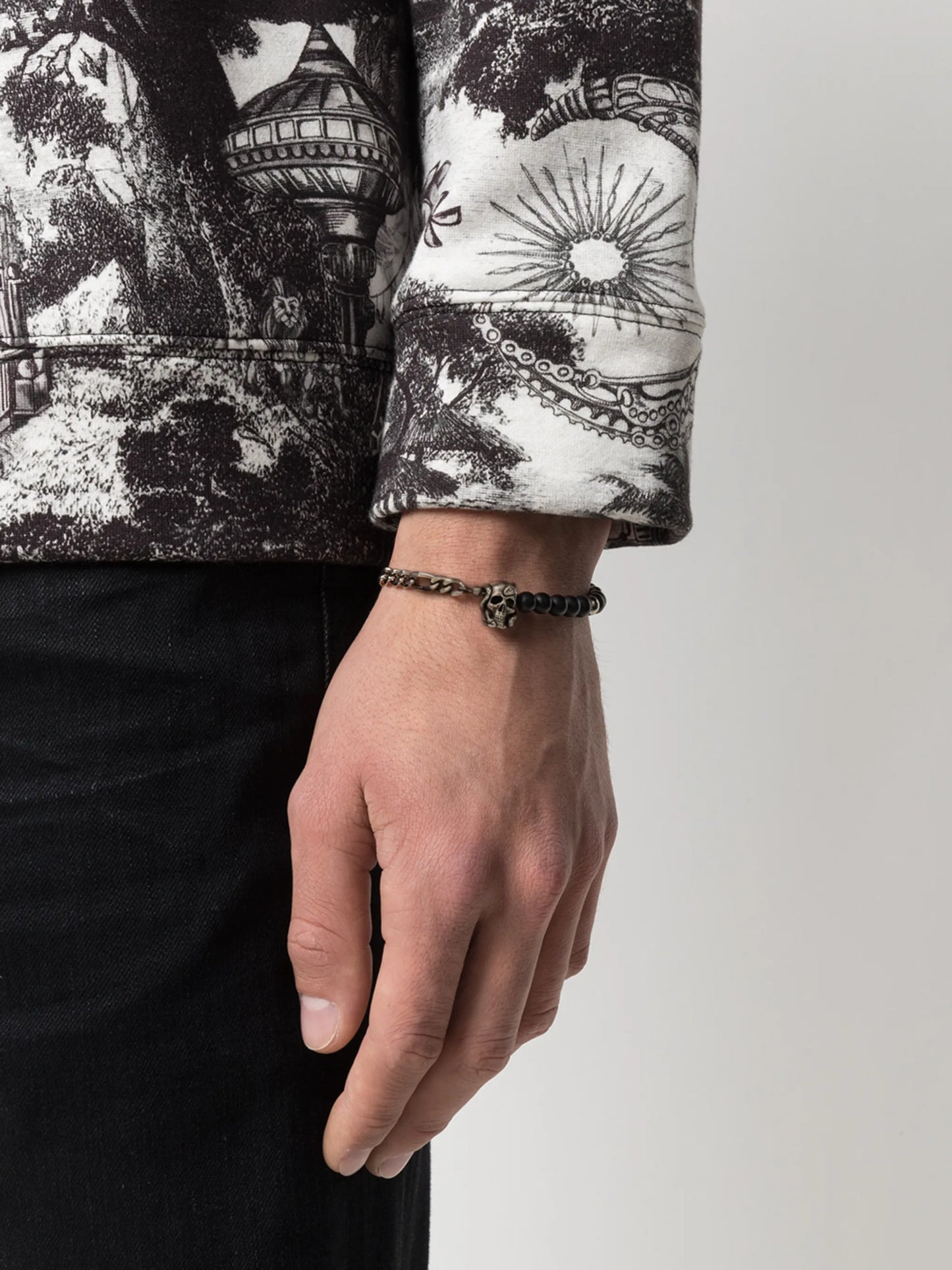 skull chain bead bracelet