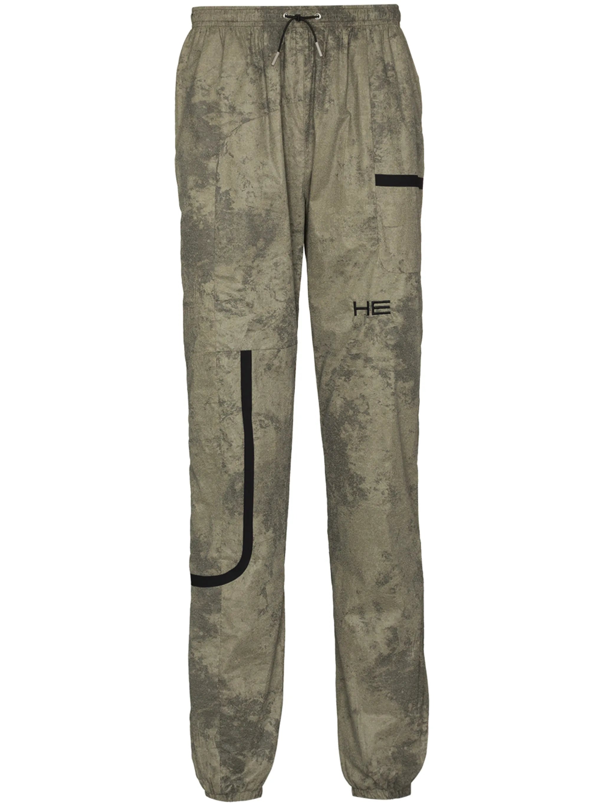 camouflage-print track pants