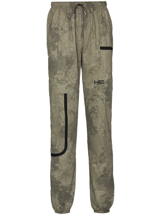 camouflage-print track pants