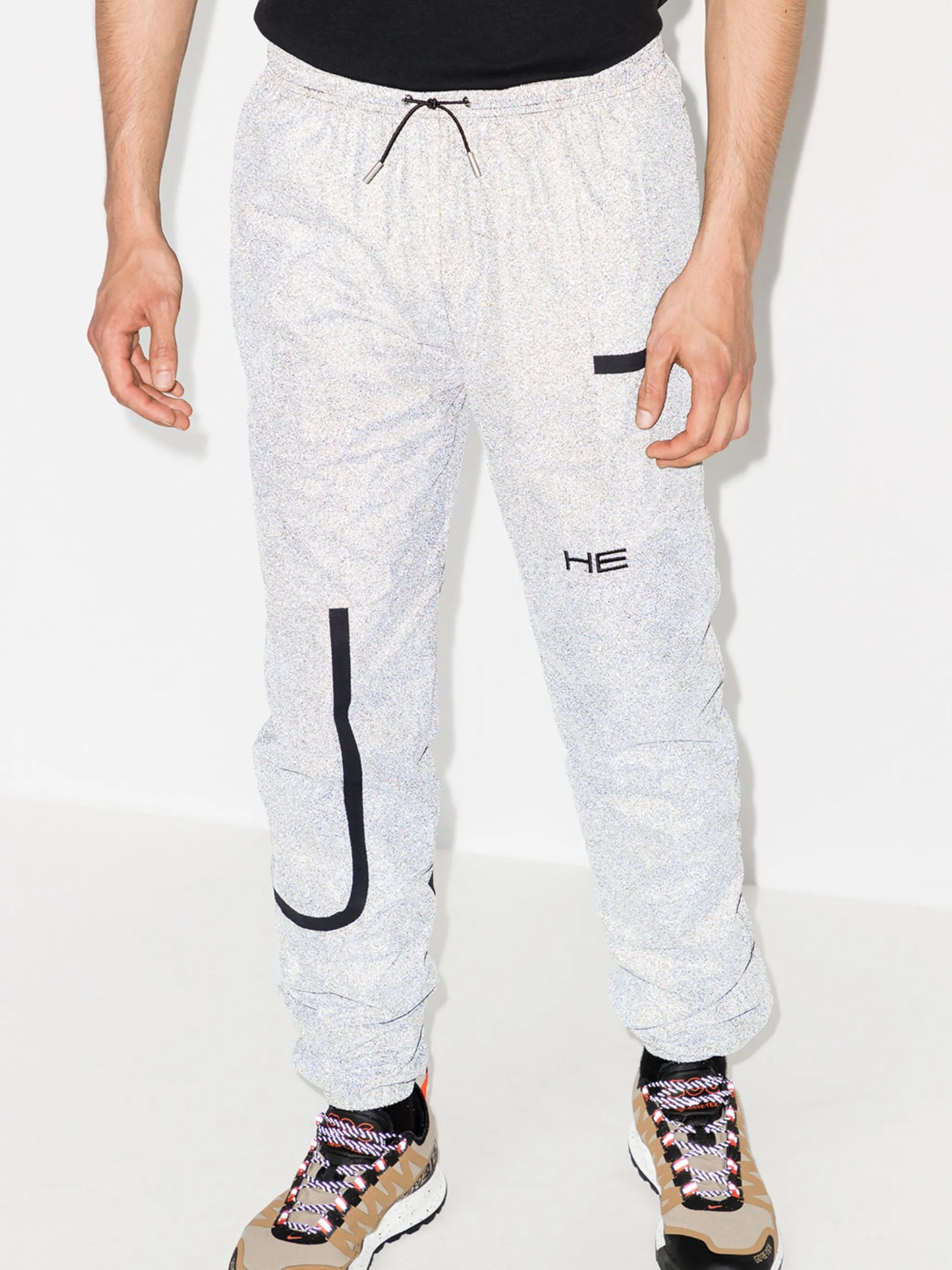 camouflage-print track pants