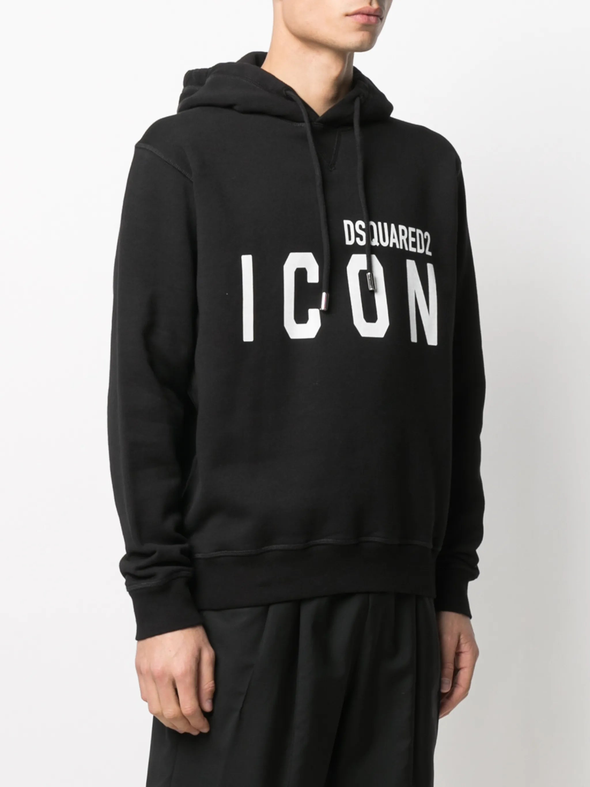 Icon-print hoodie