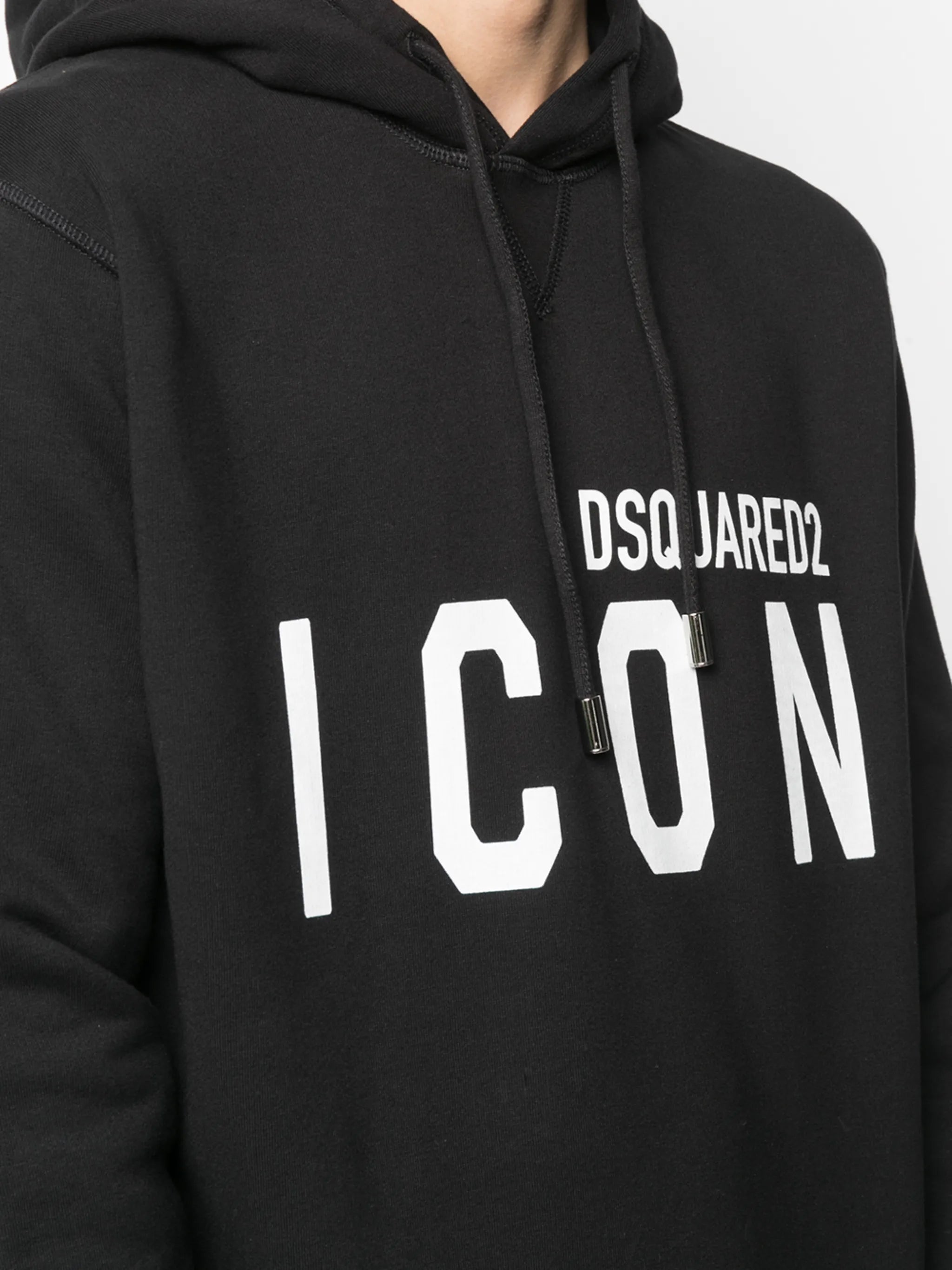 Icon-print hoodie