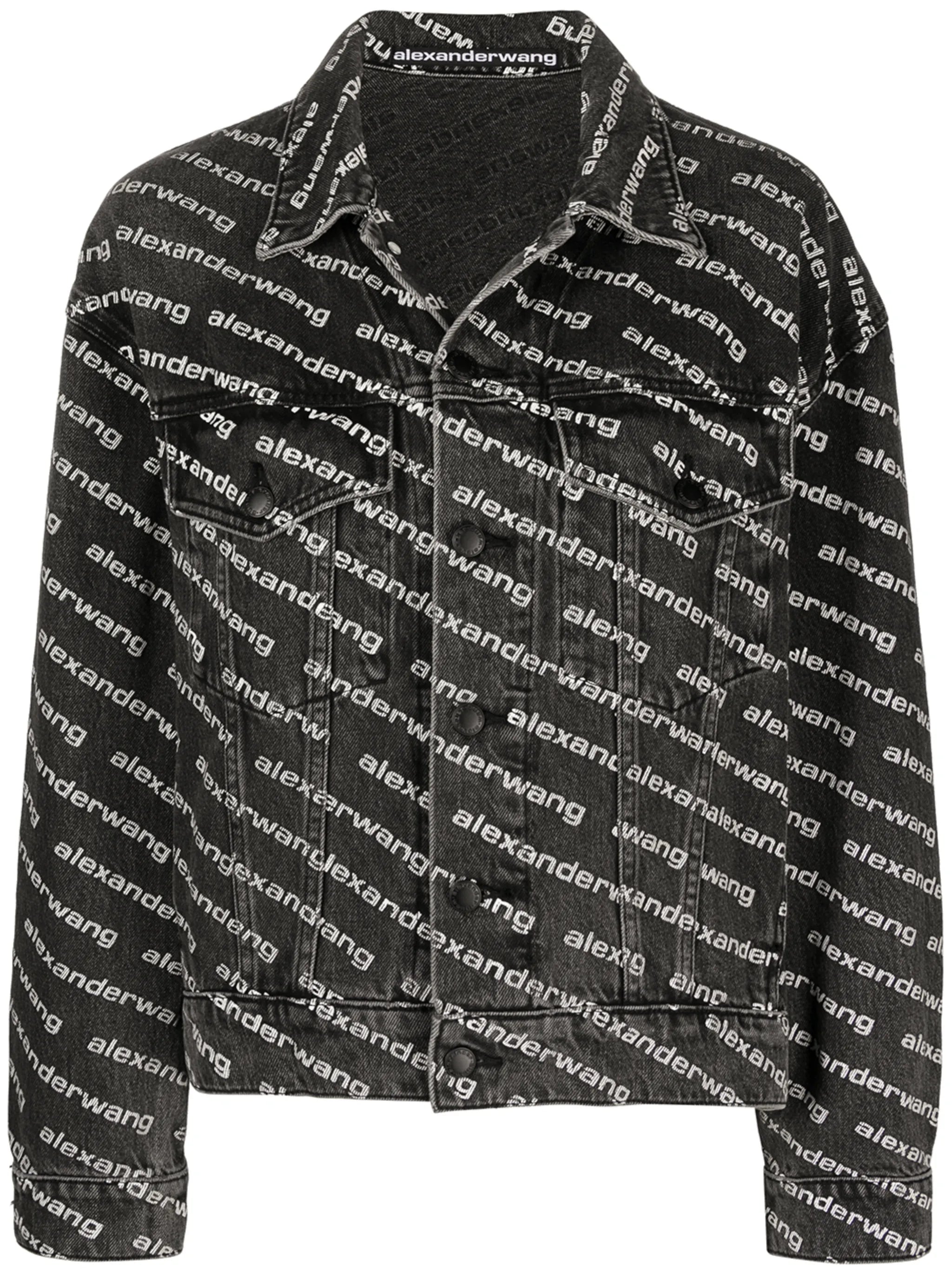 all-over logo-print jacket