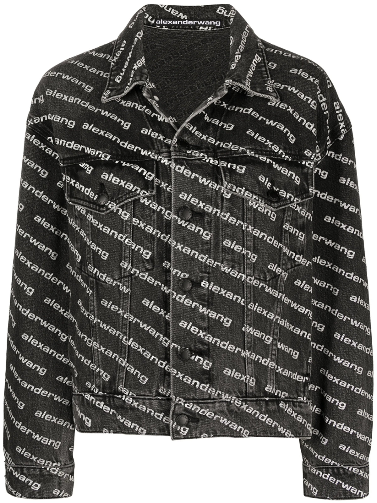 all-over logo-print jacket