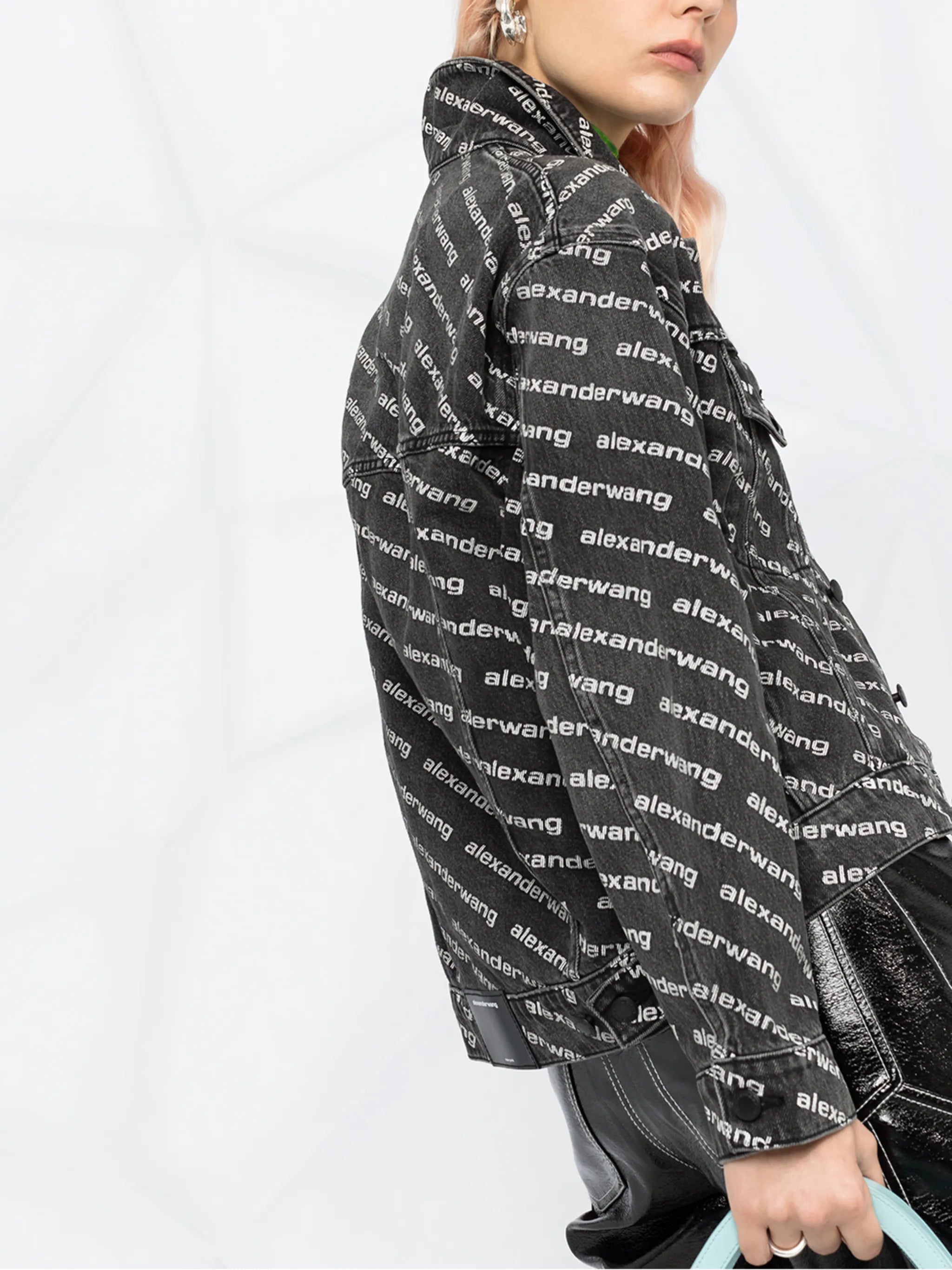all-over logo-print jacket