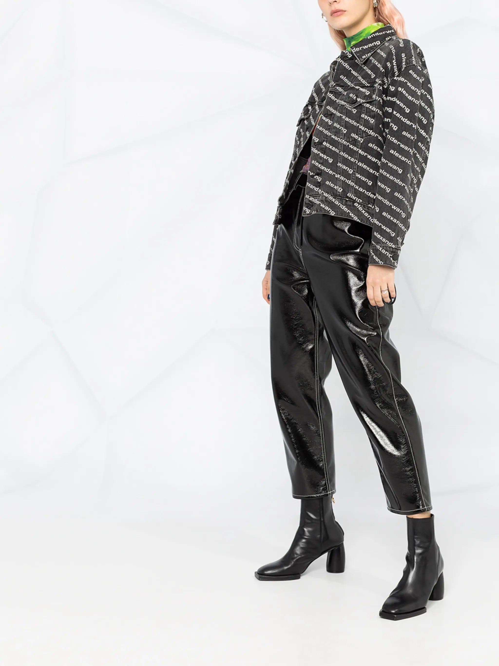 all-over logo-print jacket