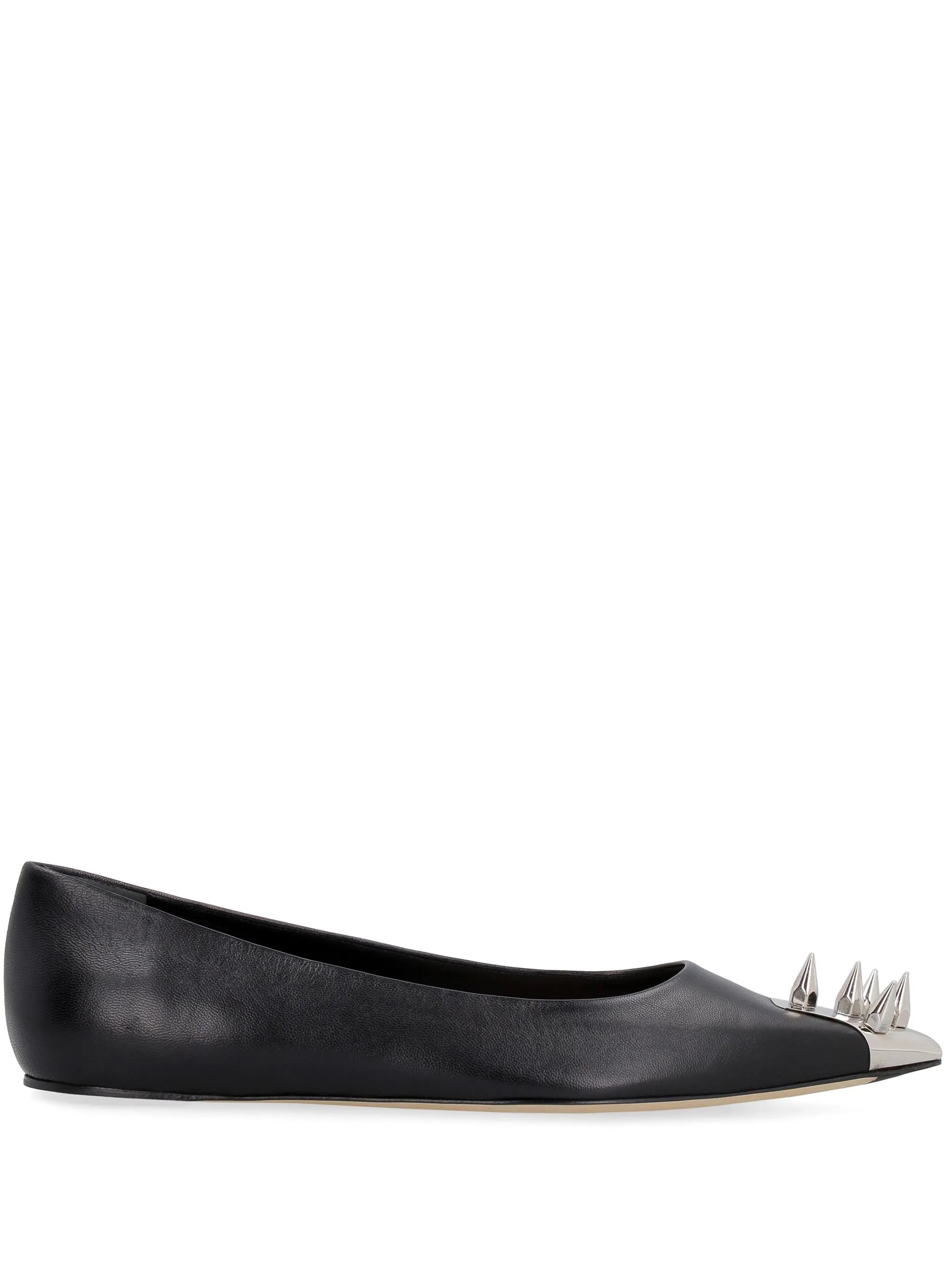 spike stud ballerina shoes
